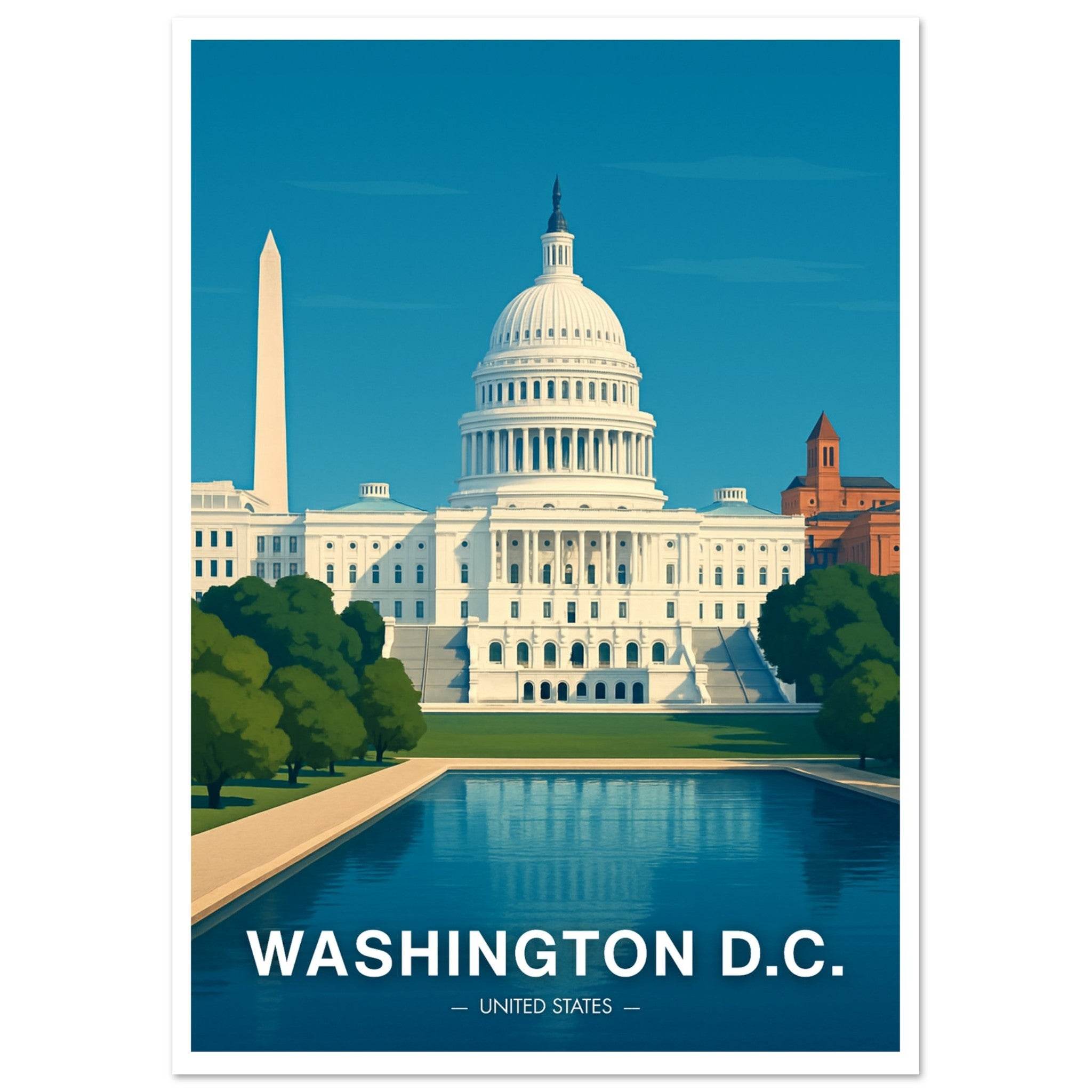 Washington D.C. Poster - Geoprints