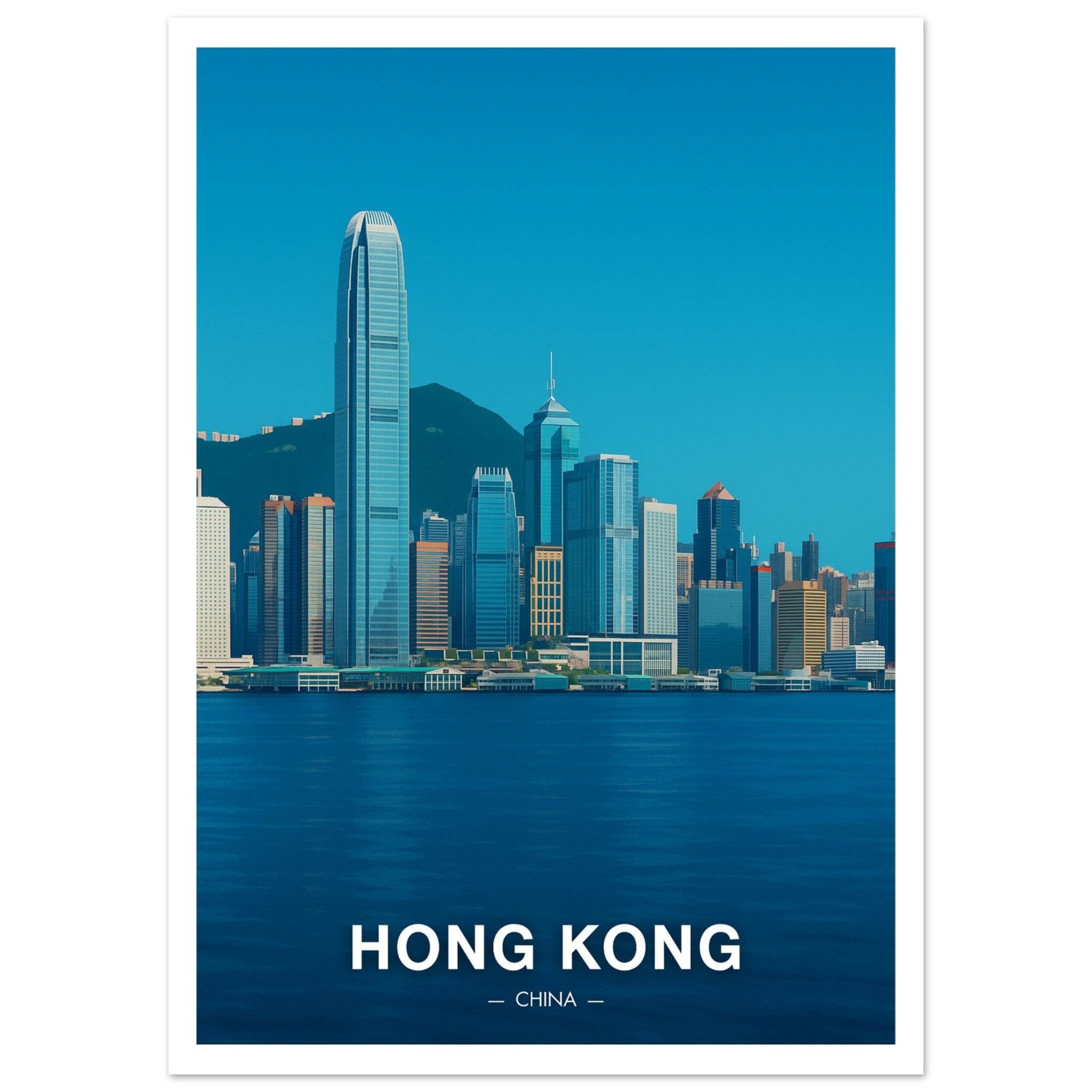 Hong Kong Poster - Geoprints