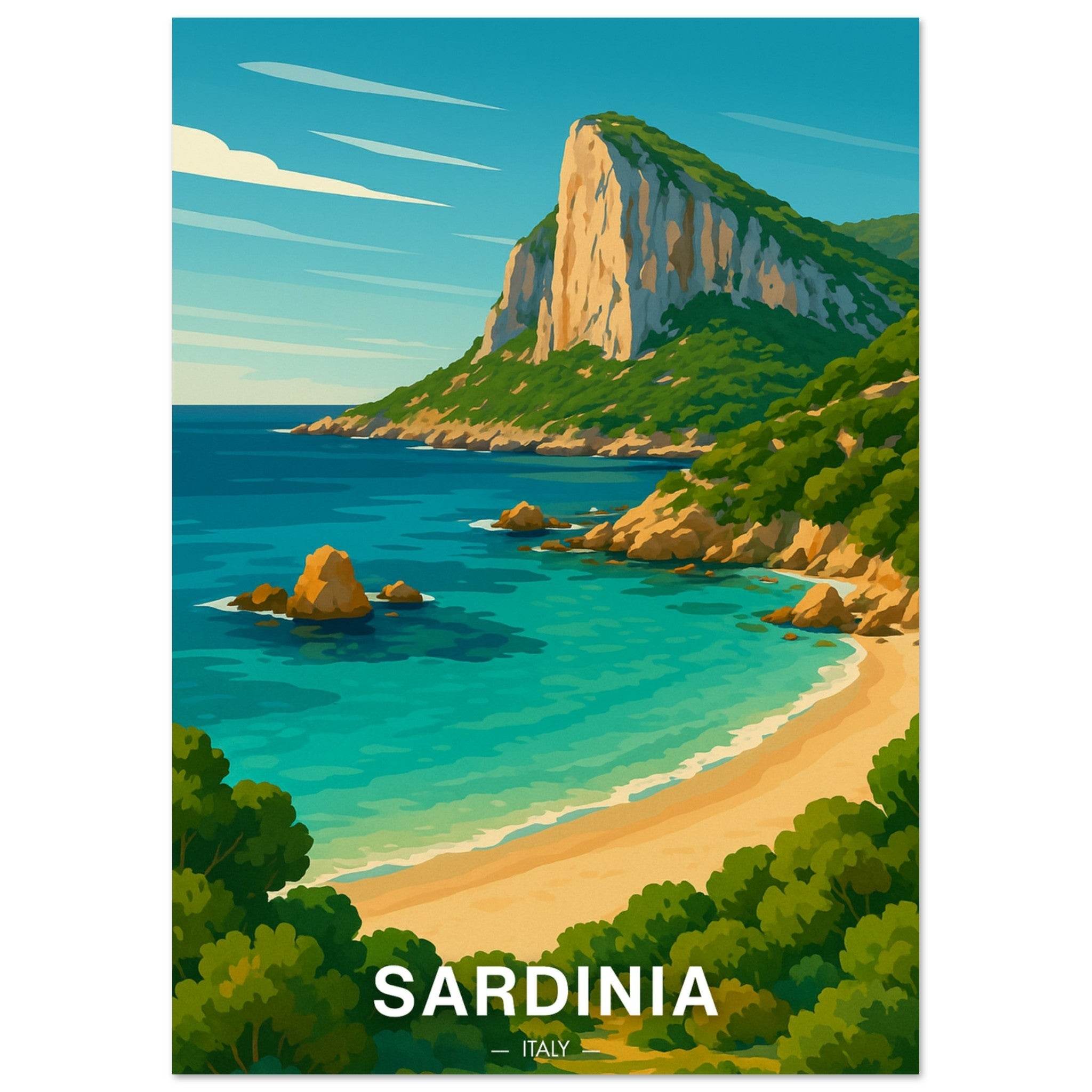 Sardinien Poster - Geoprints