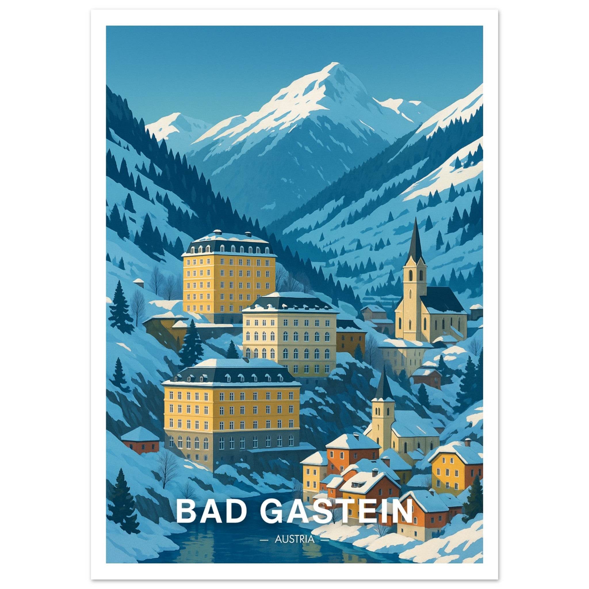 Bad Gastein Poster - Geoprints