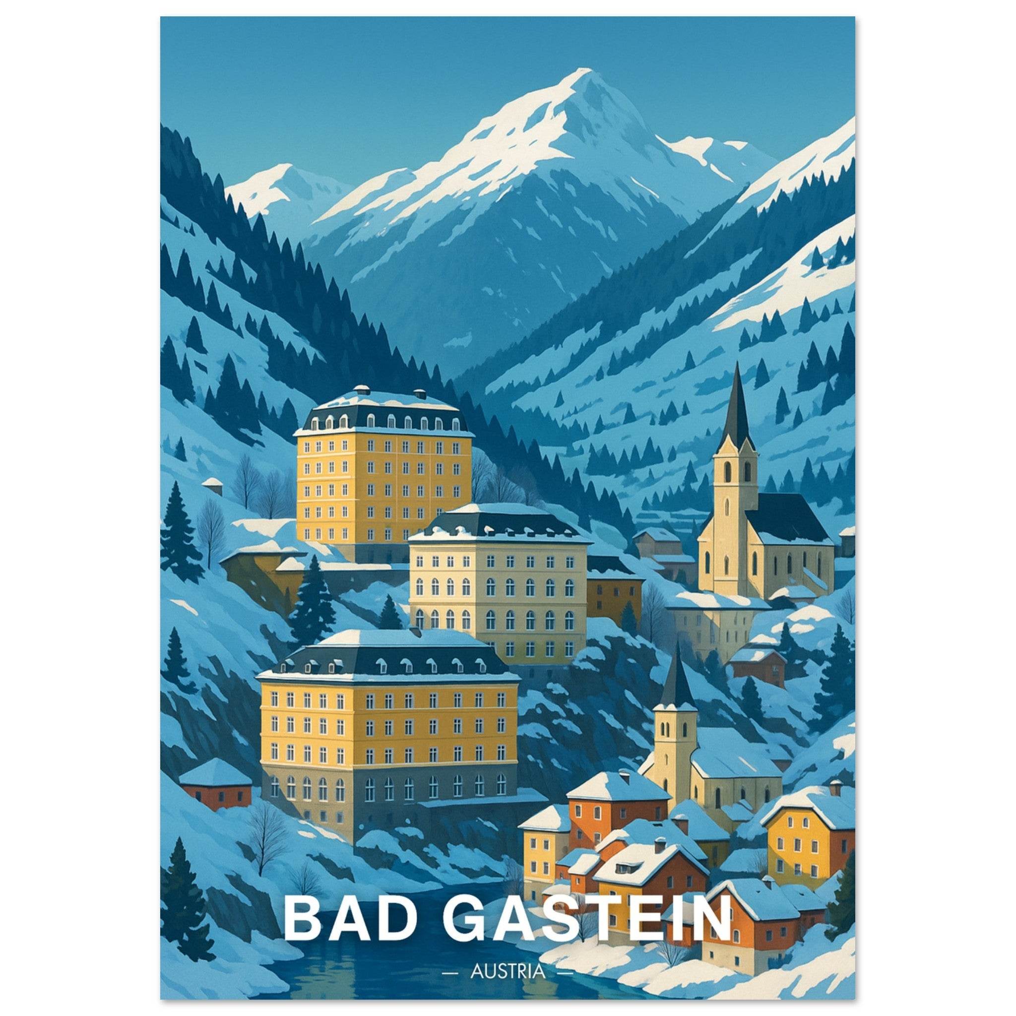 Bad Gastein Poster - Geoprints