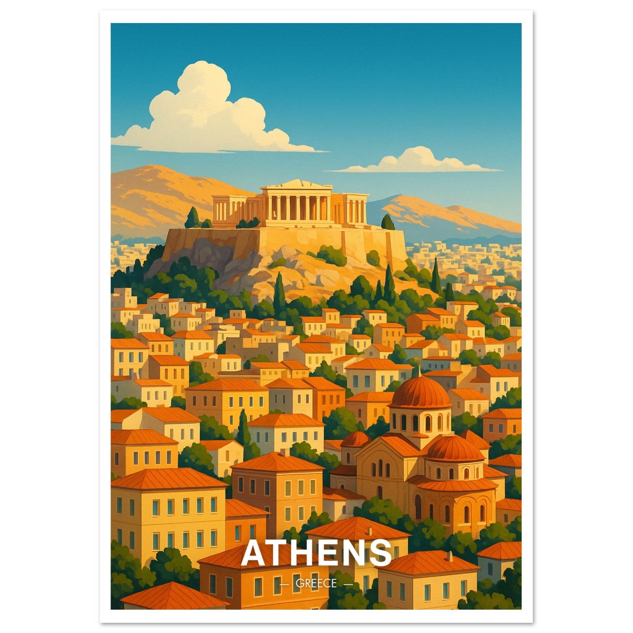 Athen Poster - Geoprints