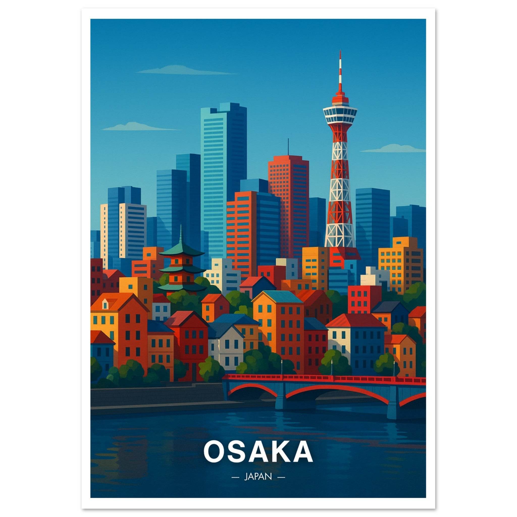 Osaka Poster - Geoprints