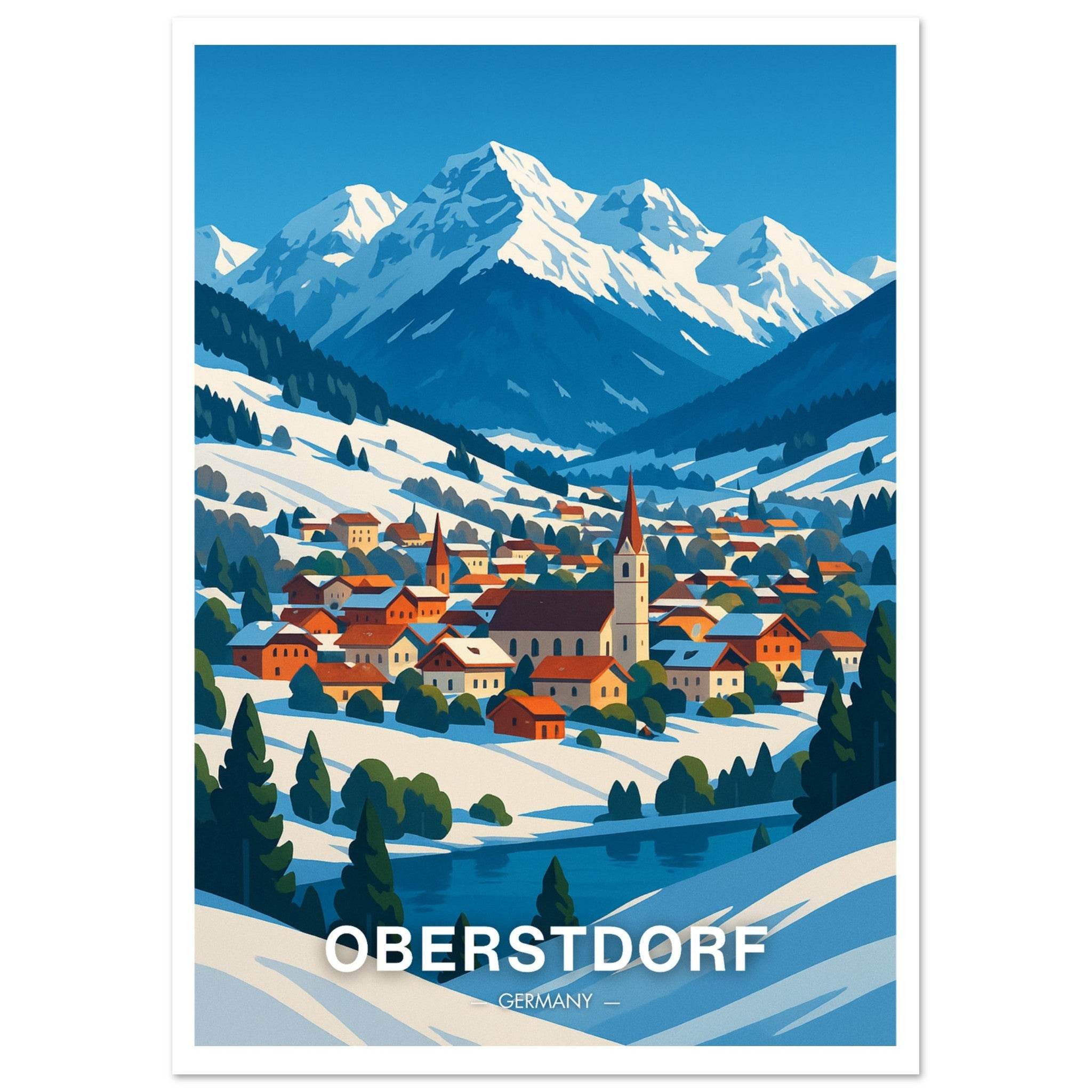 Oberstdorf Poster - Geoprints