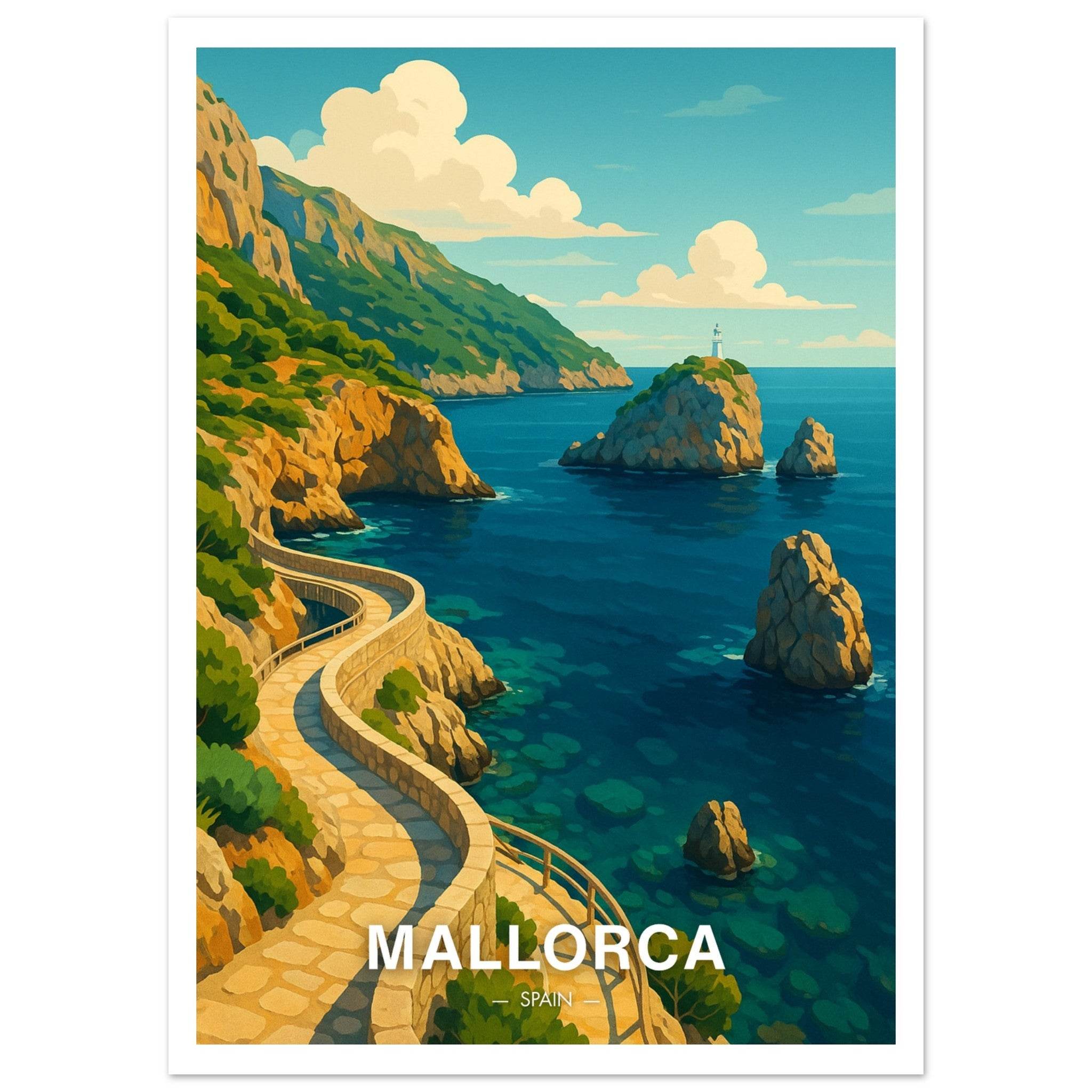 Mallorca Poster - Geoprints