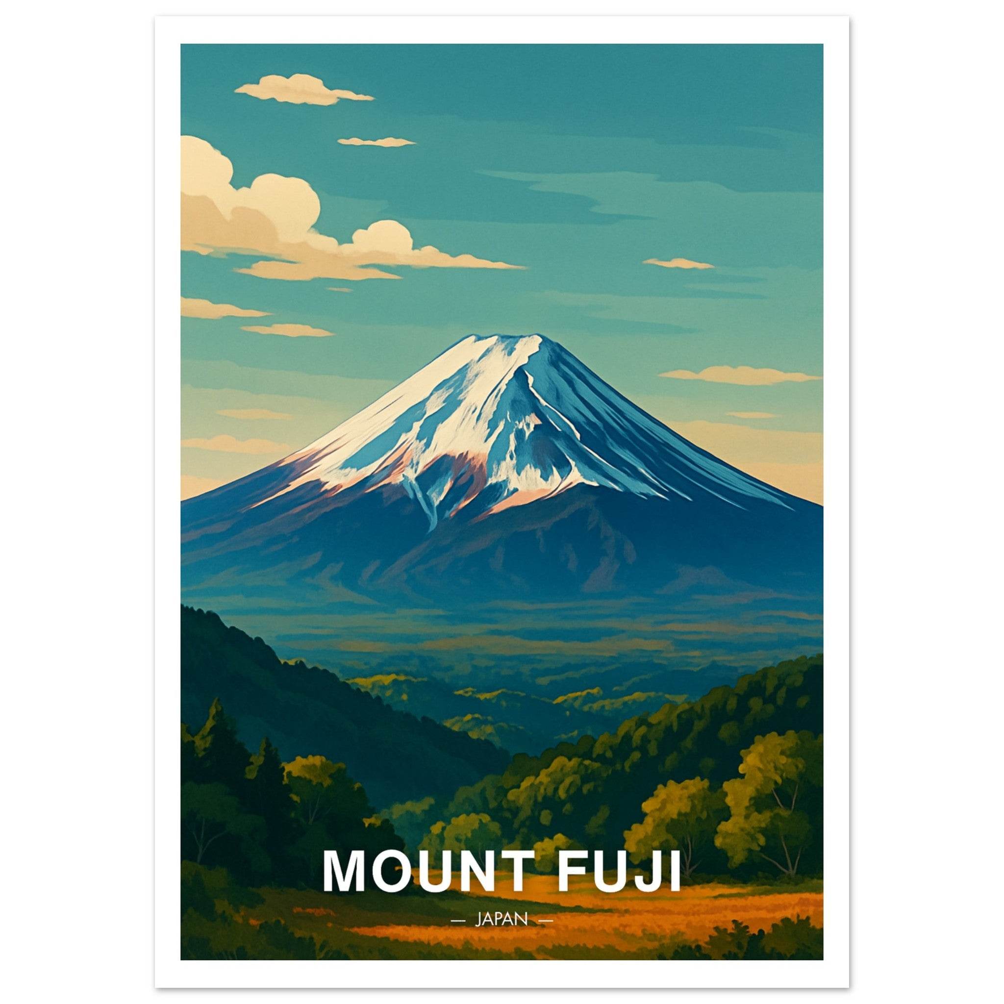 Mount Fuji Poster - Geoprints