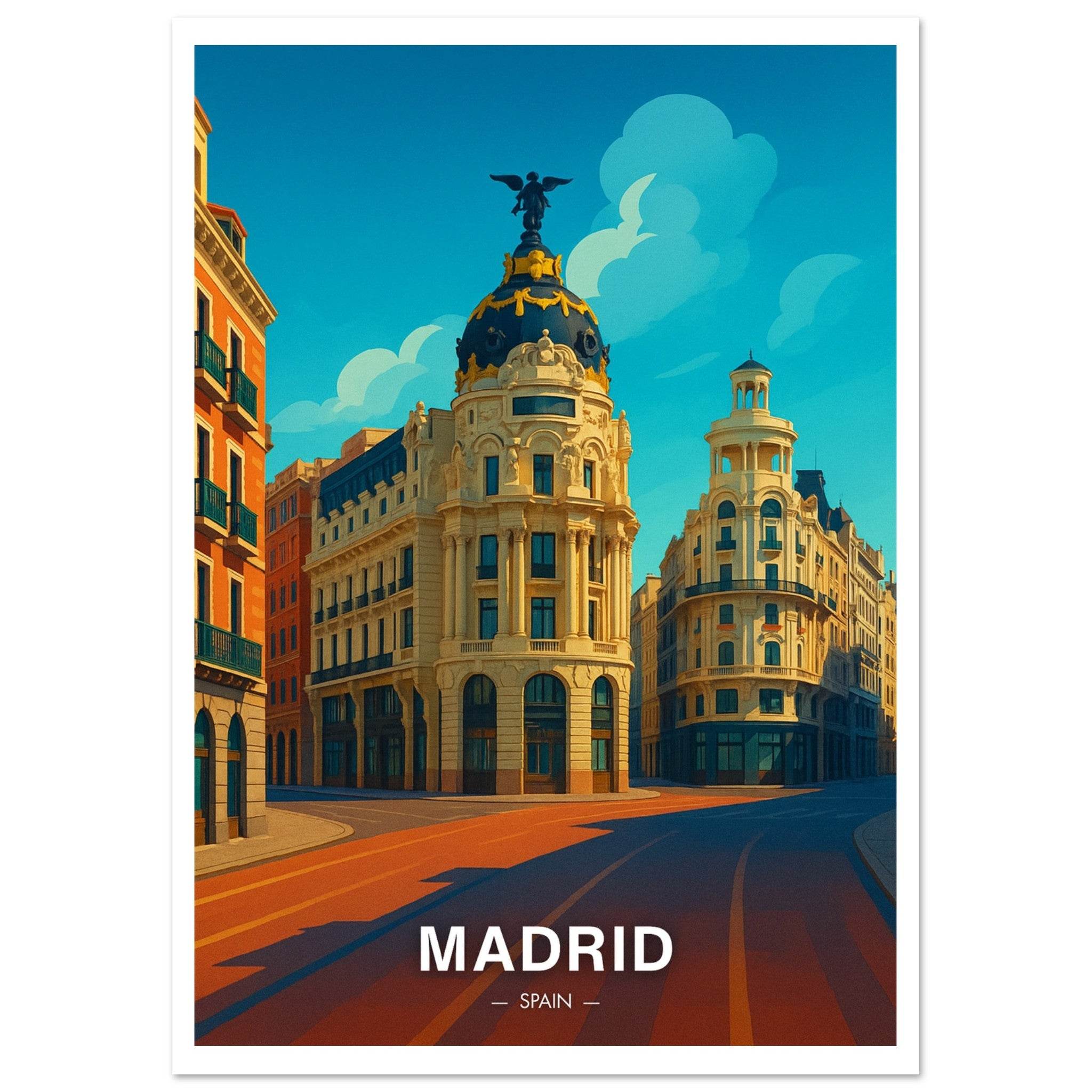 Madrid Poster - Geoprints