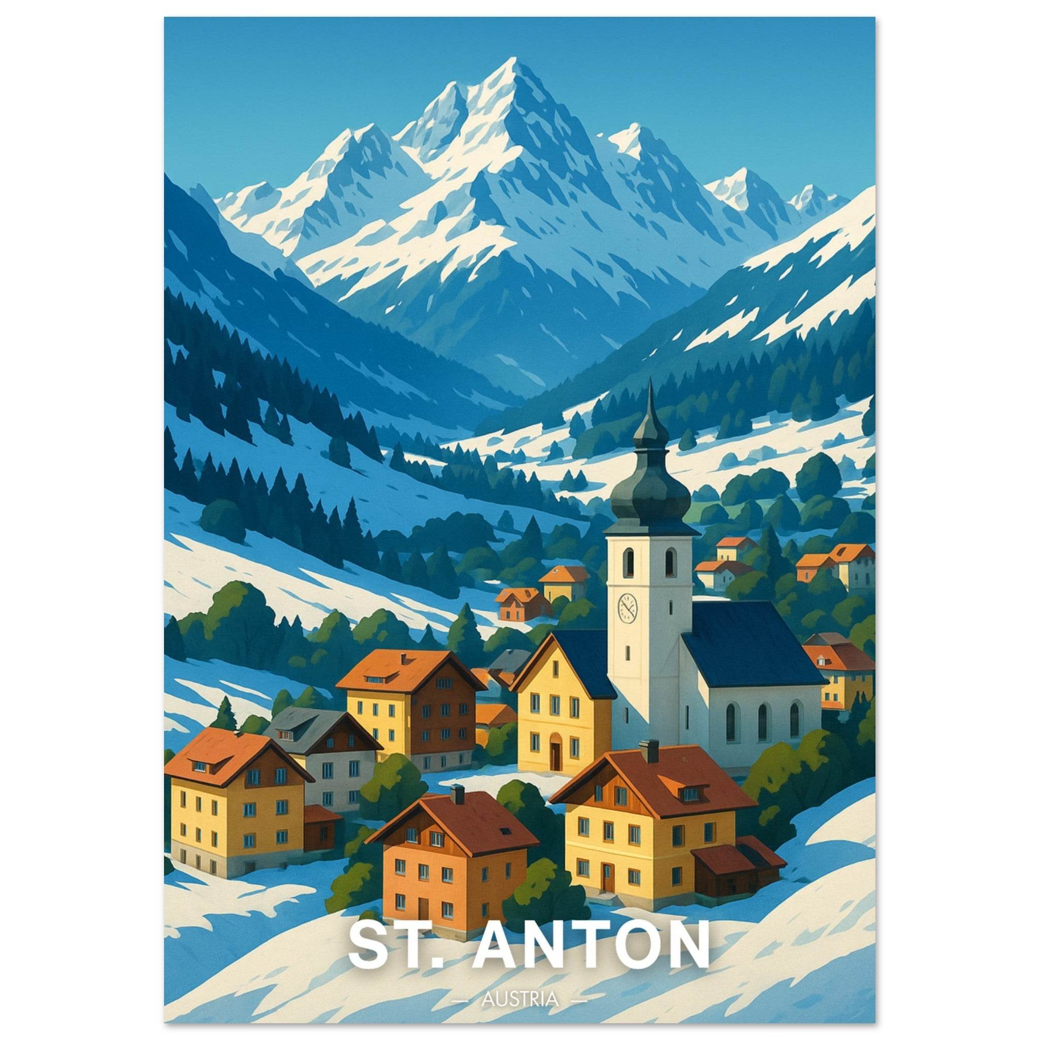 St. Anton Poster - Geoprints