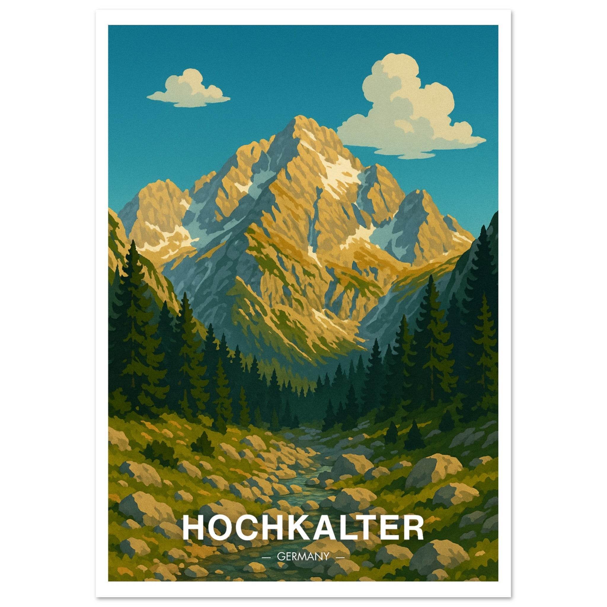 Hochkalter Poster - Geoprints