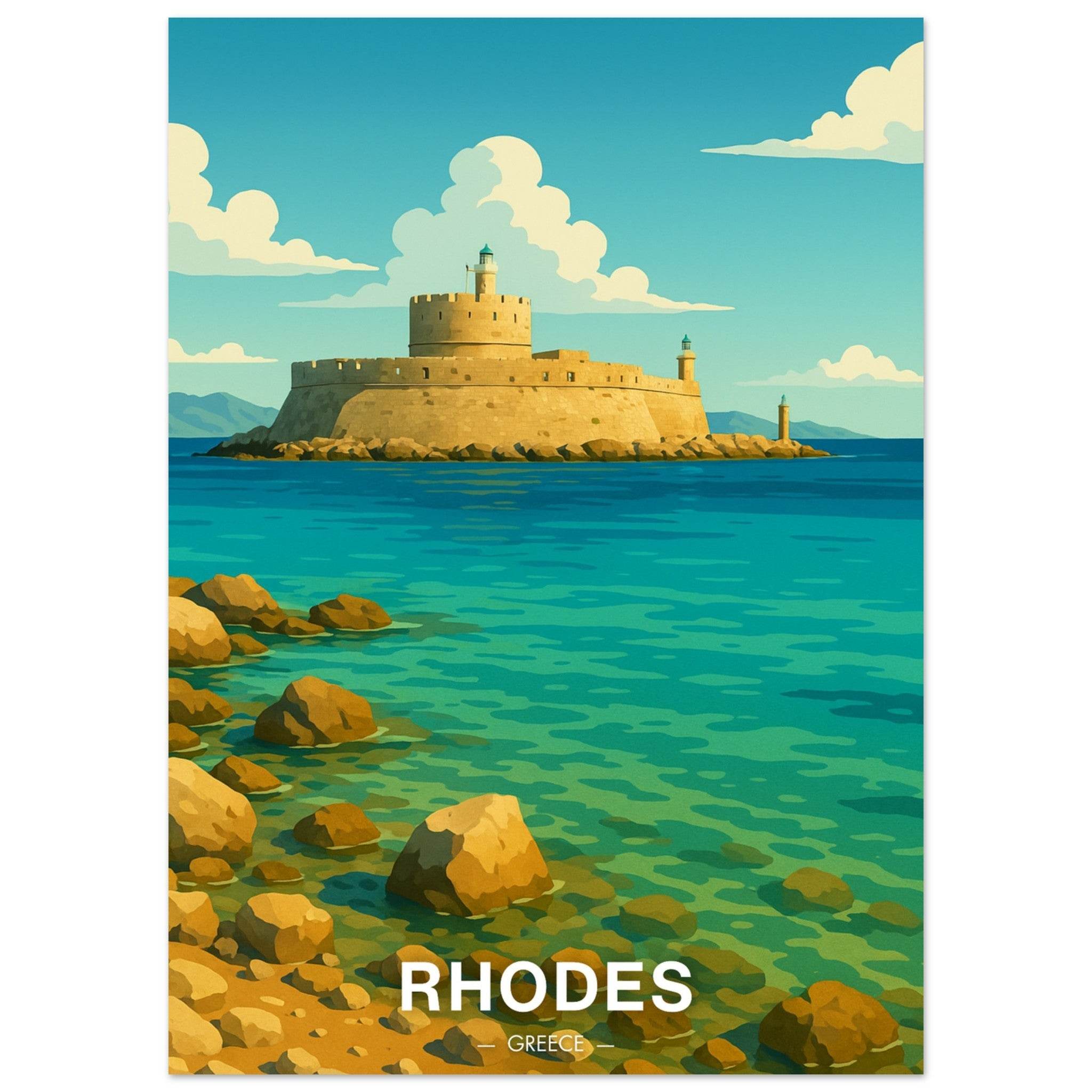 Rhodos Poster - Geoprints