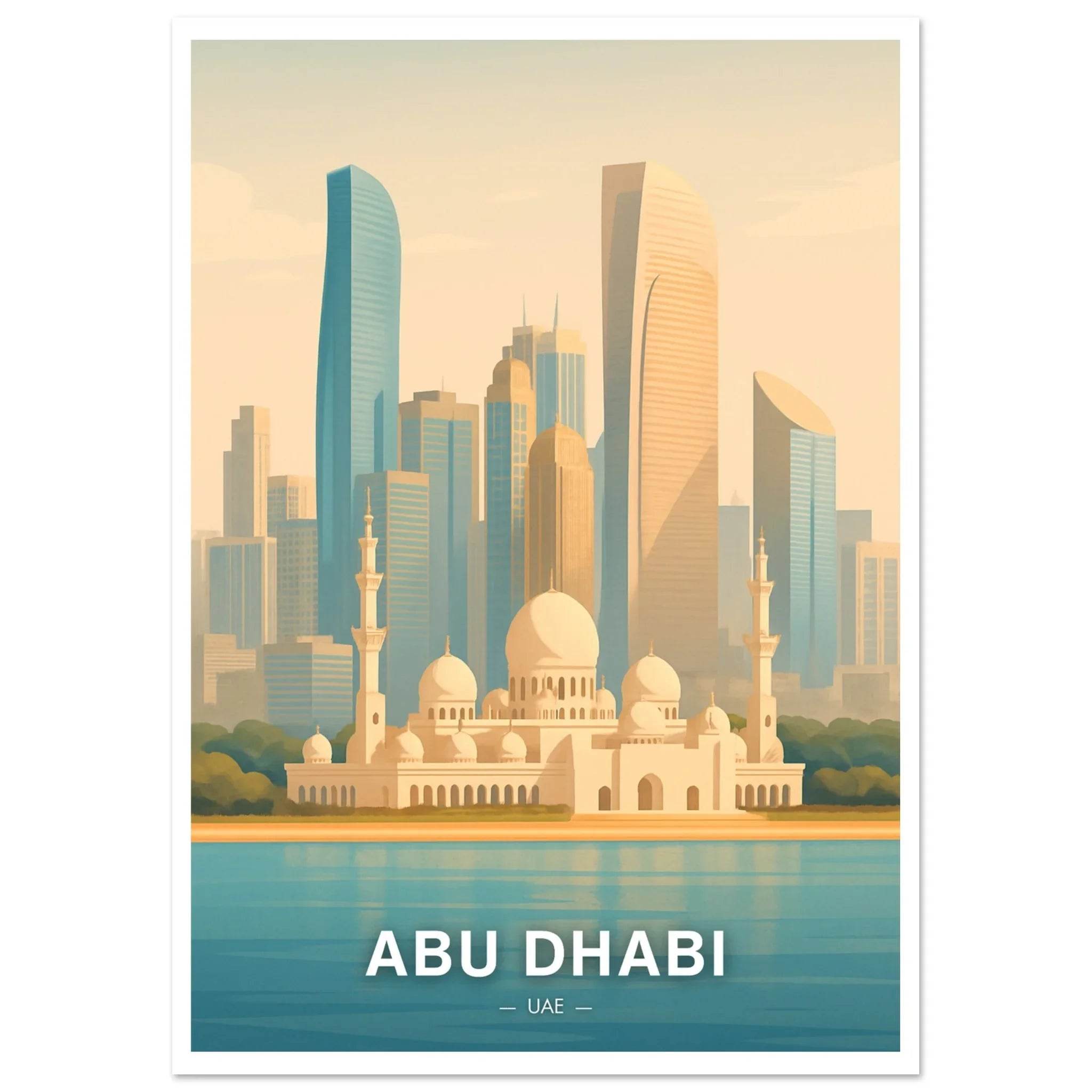 Abu Dhabi Poster - Geoprints