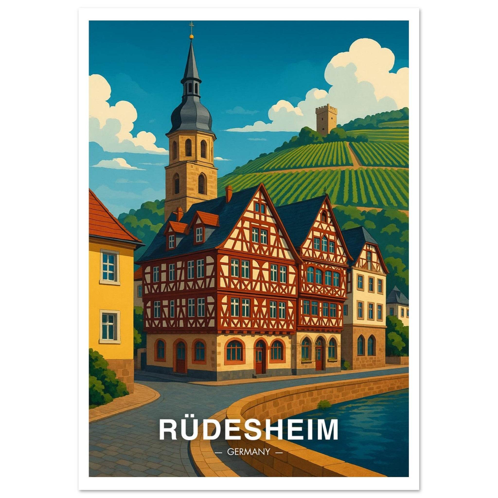 Rüdesheim Poster - Geoprints