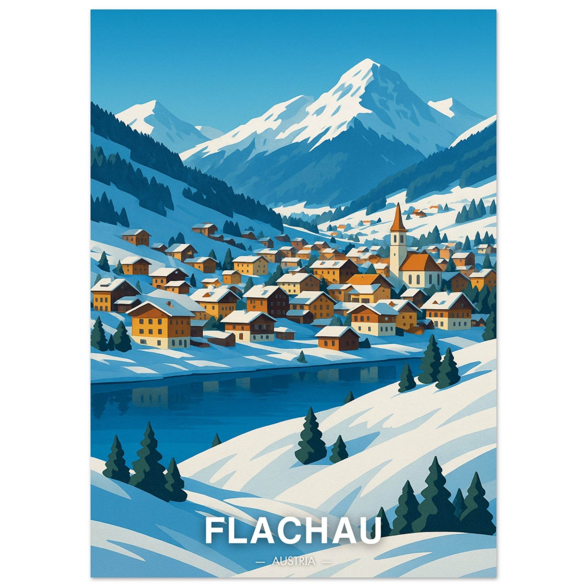 Flachau Poster - Geoprints