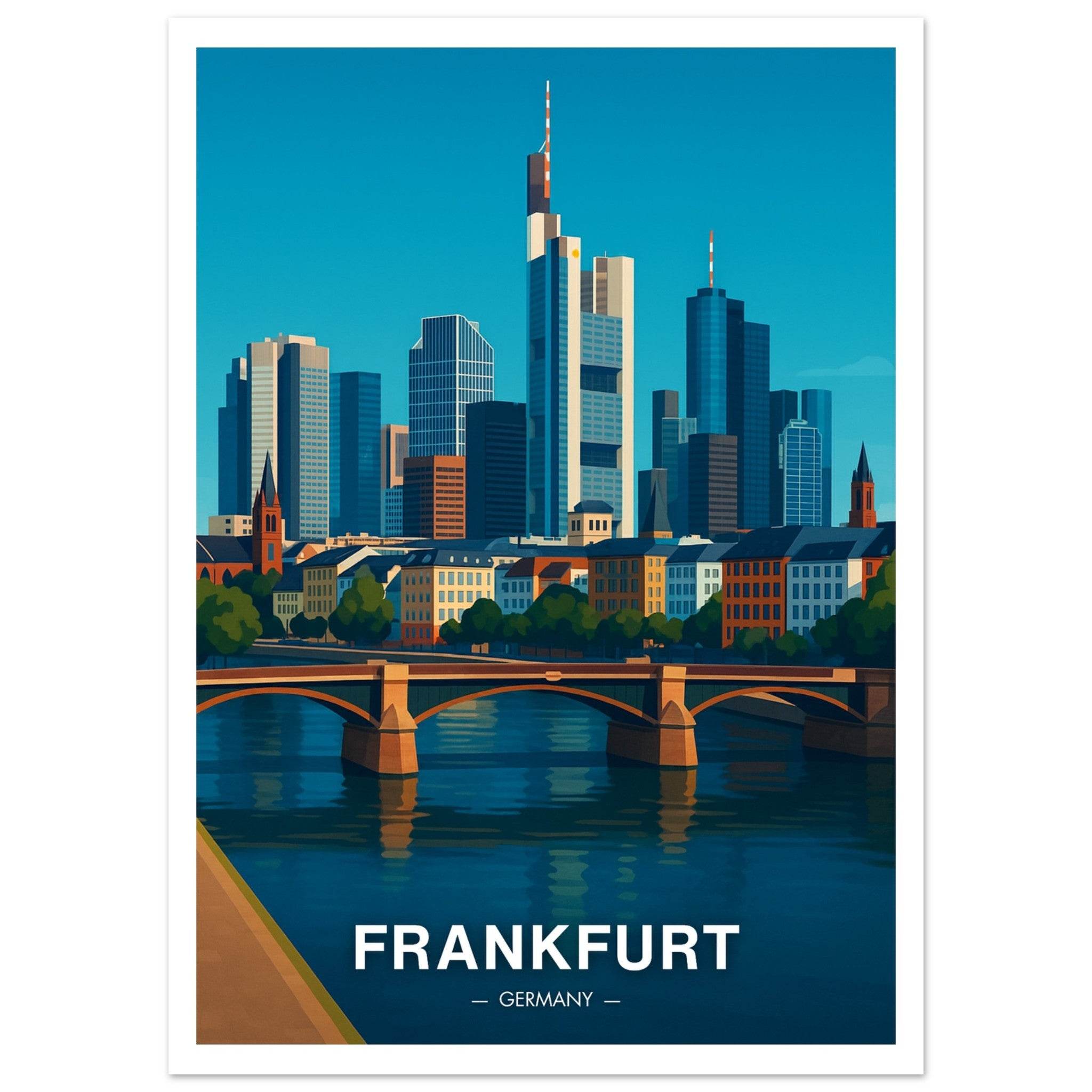 Frankfurt Poster - Geoprints