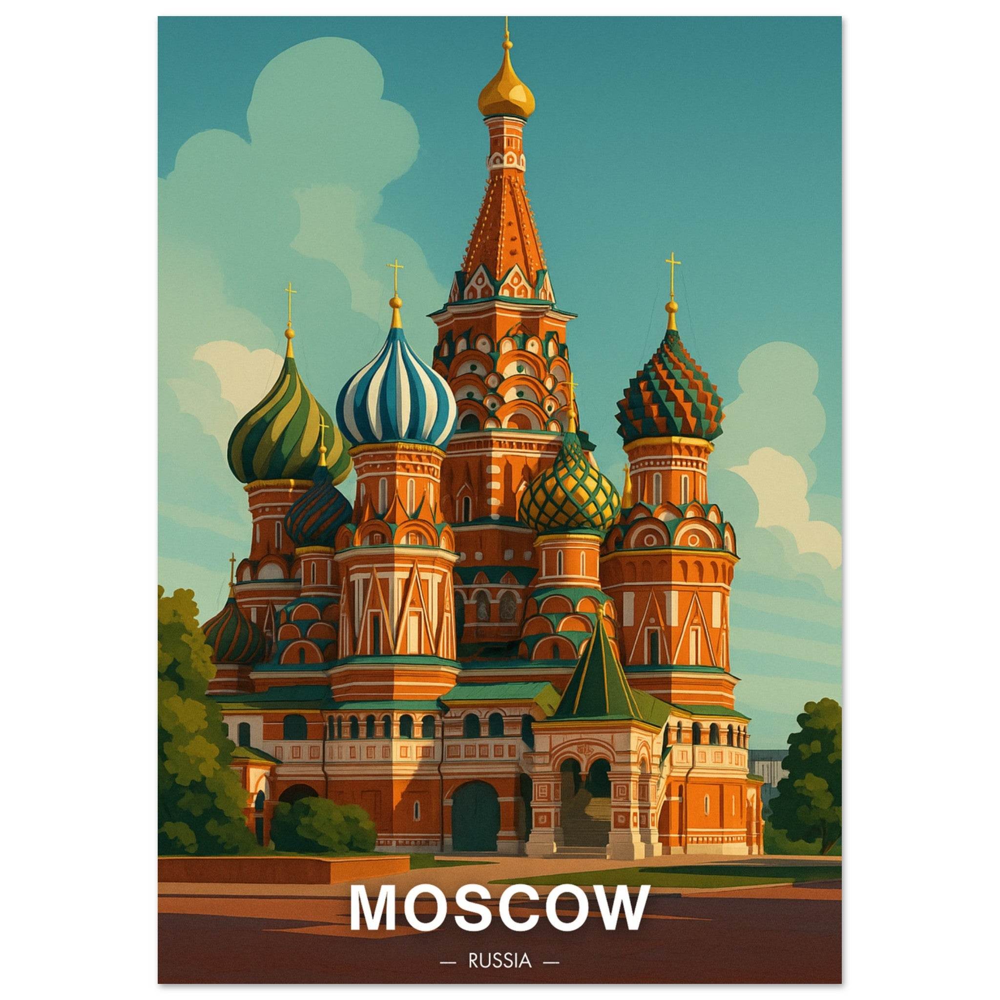 Moskau Poster - Geoprints