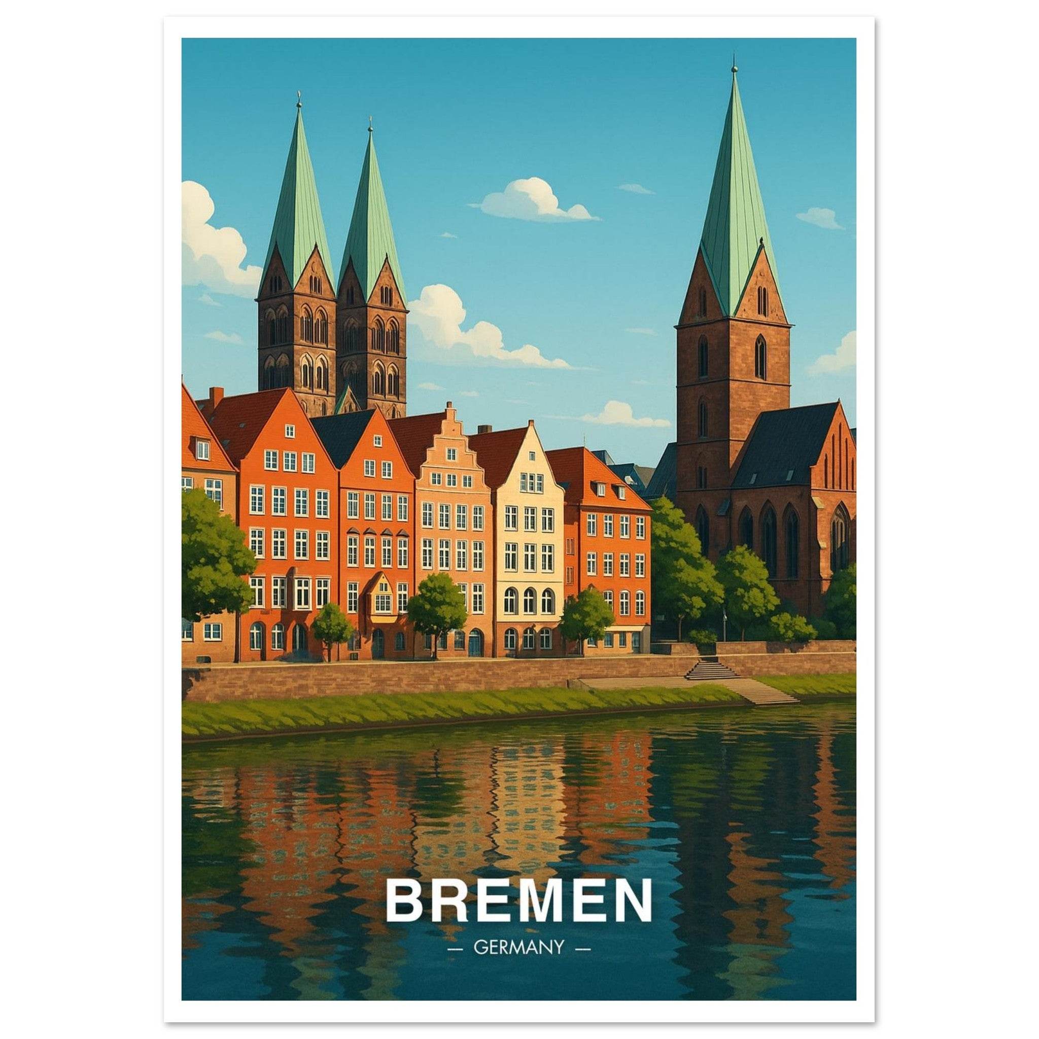 Bremen Poster - Geoprints