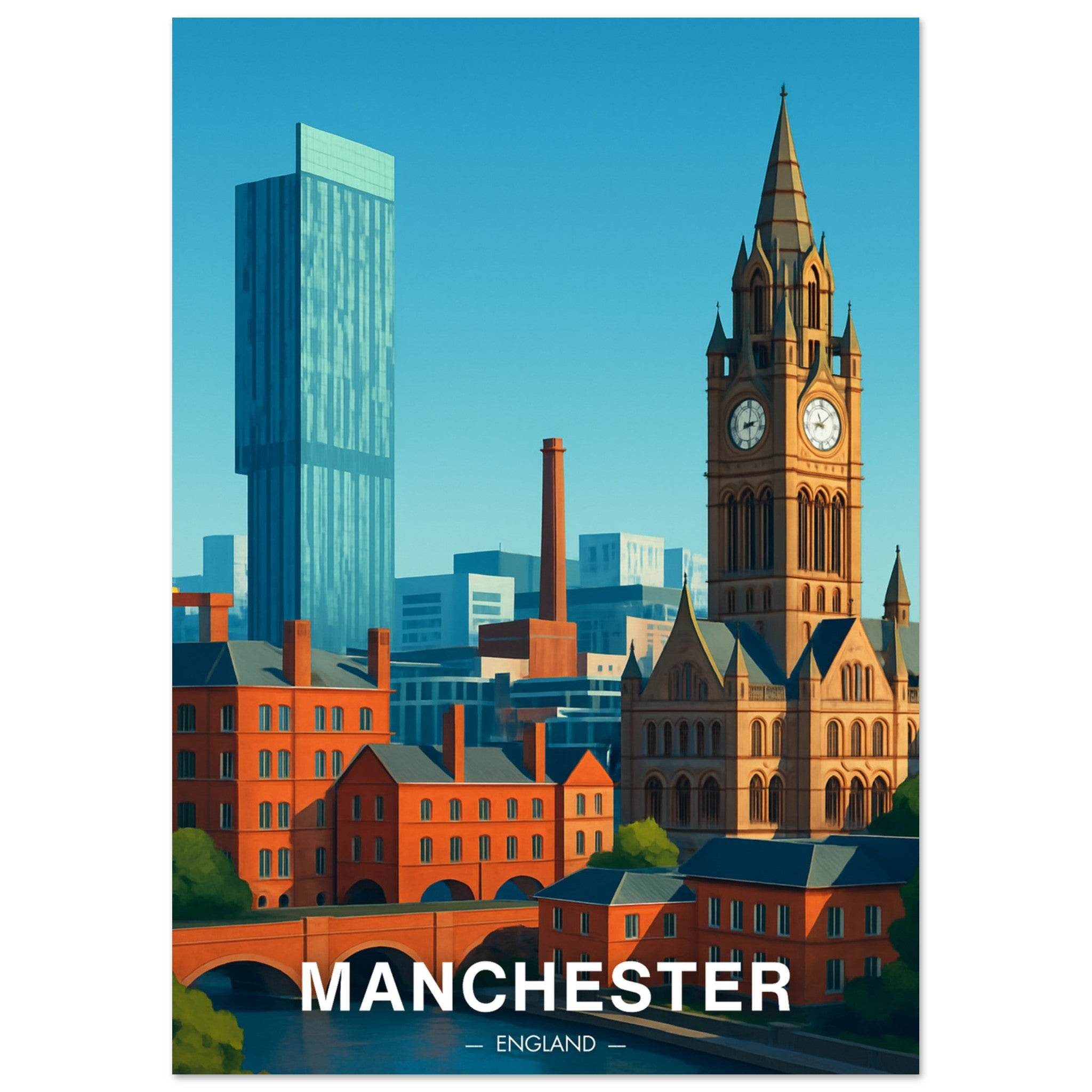 Manchester Poster - Geoprints