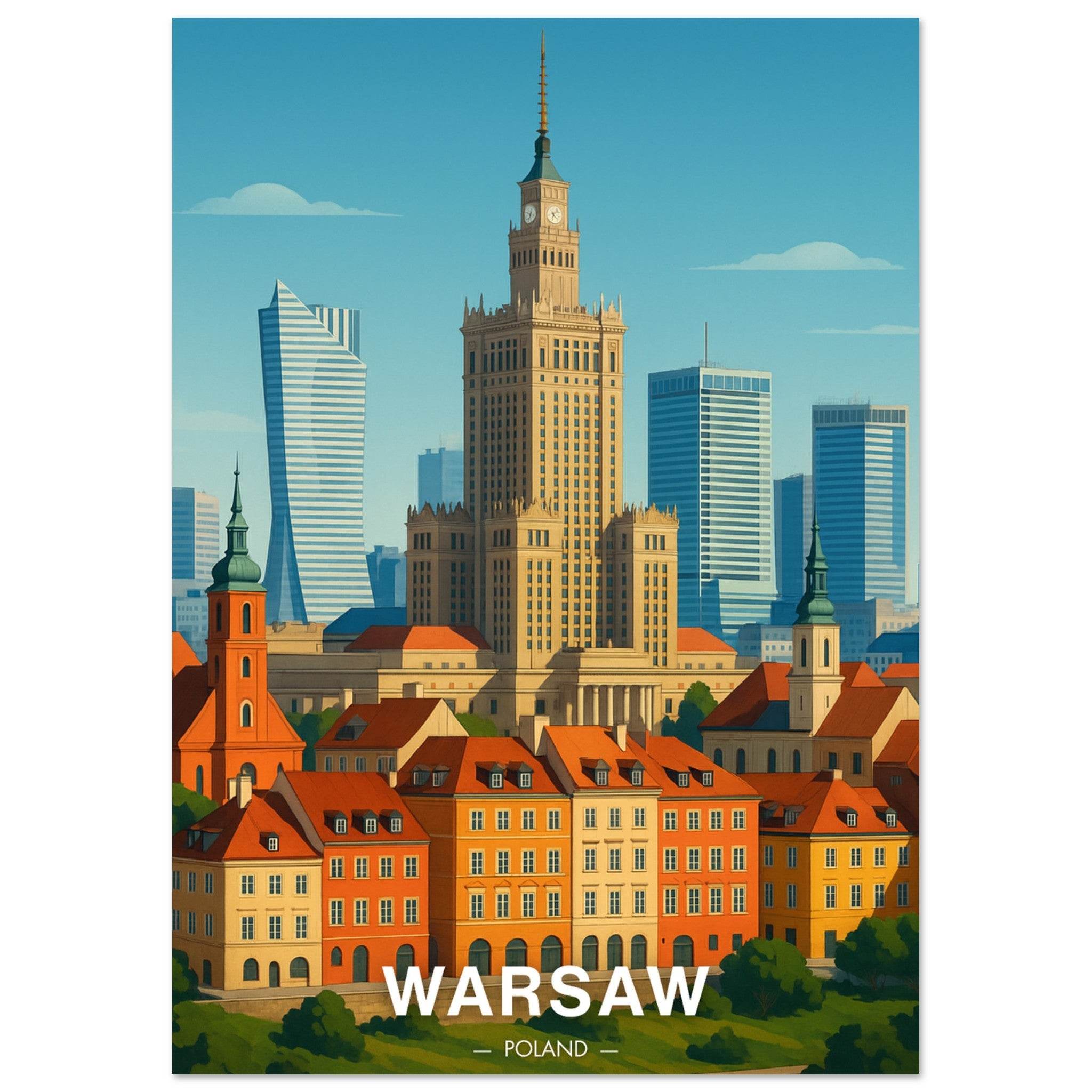 Warschau Poster - Geoprints
