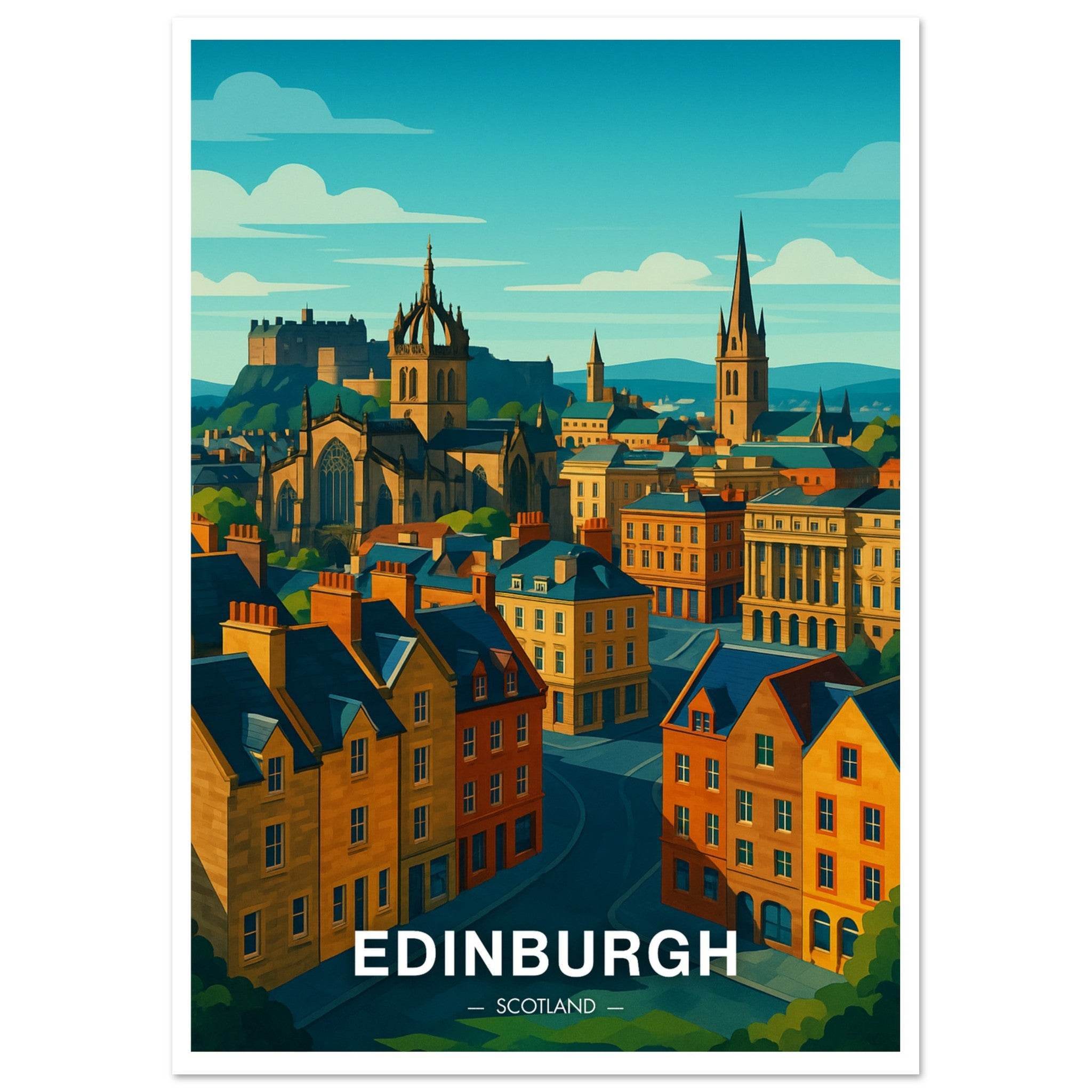 Edinburgh Poster - Geoprints