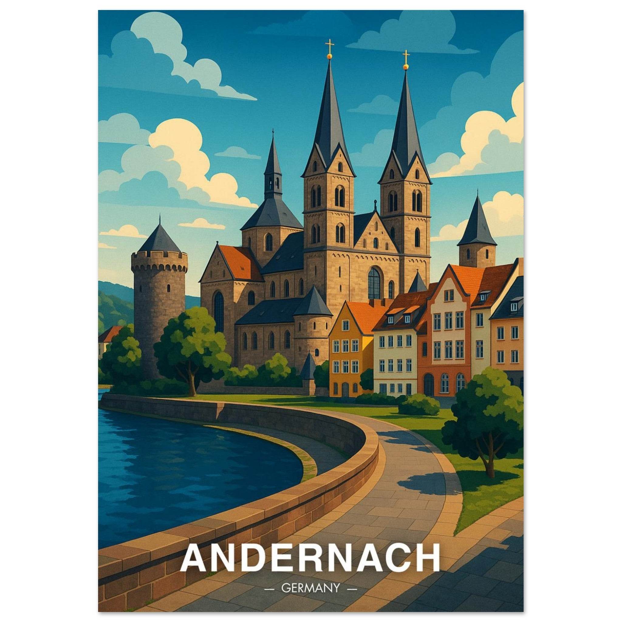 Andernach Poster - Geoprints