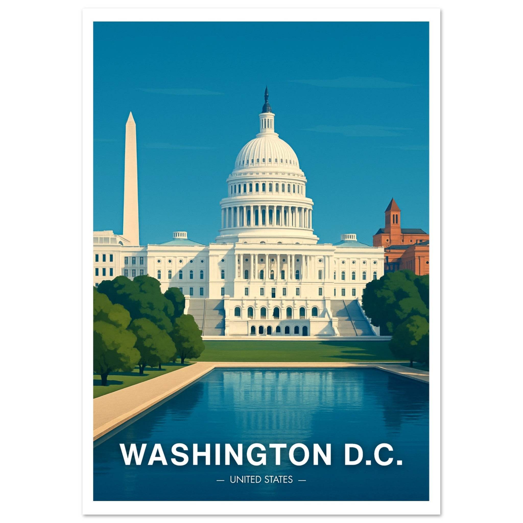 Washington D.C. Poster - Geoprints