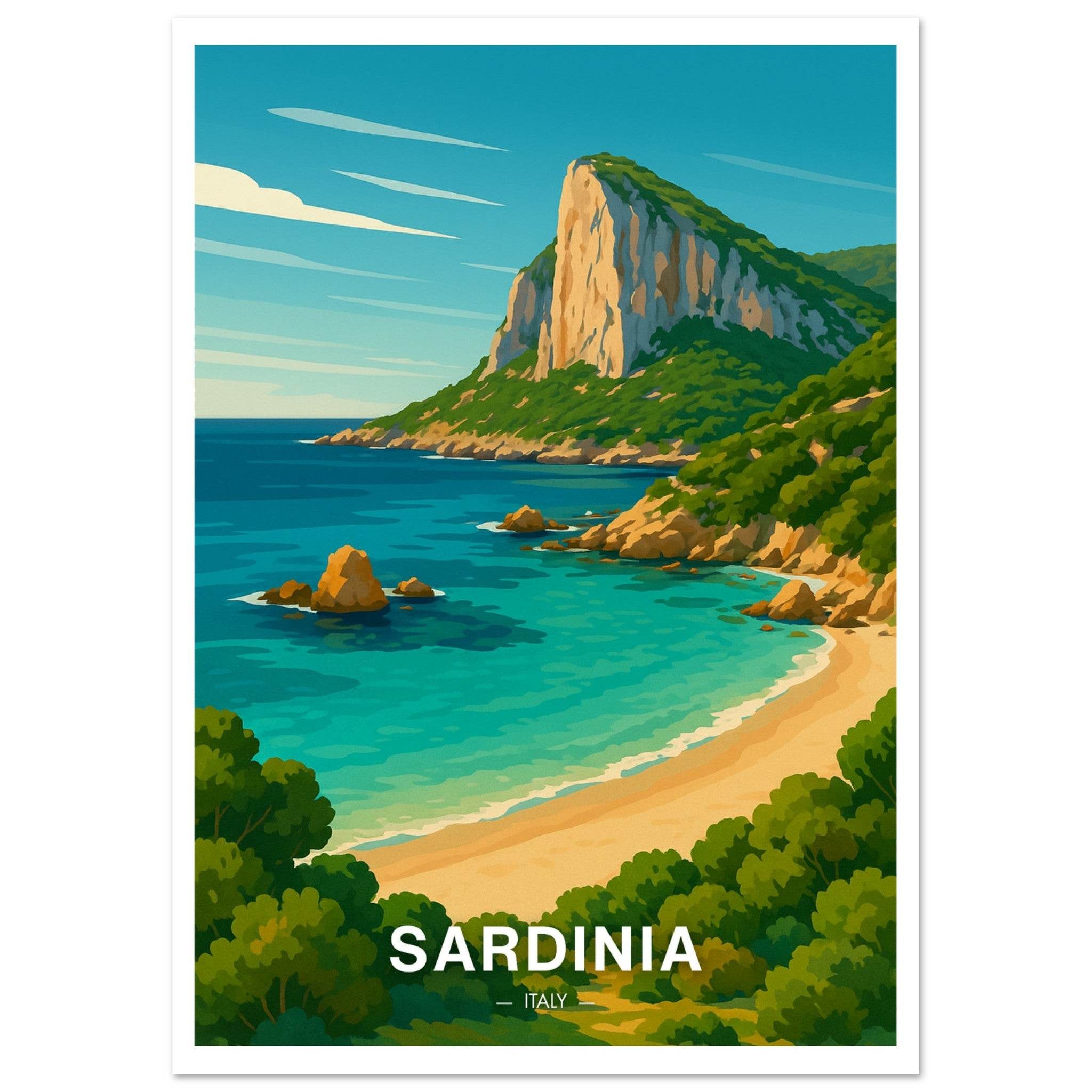 Sardinien Poster - Geoprints