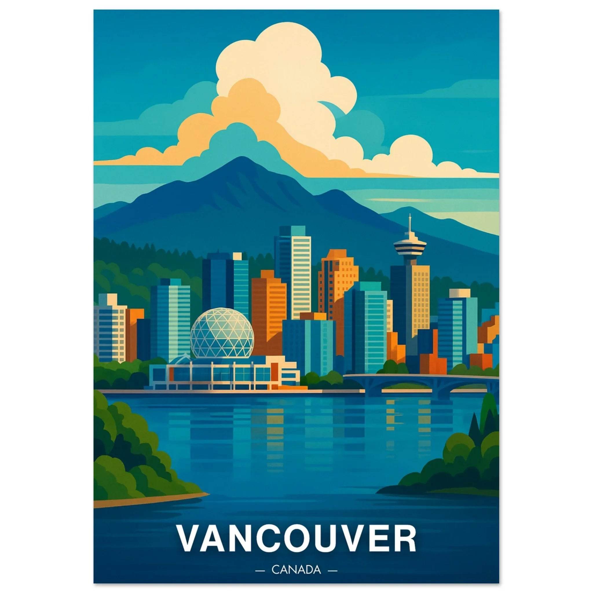 Vancouver Poster - Geoprints