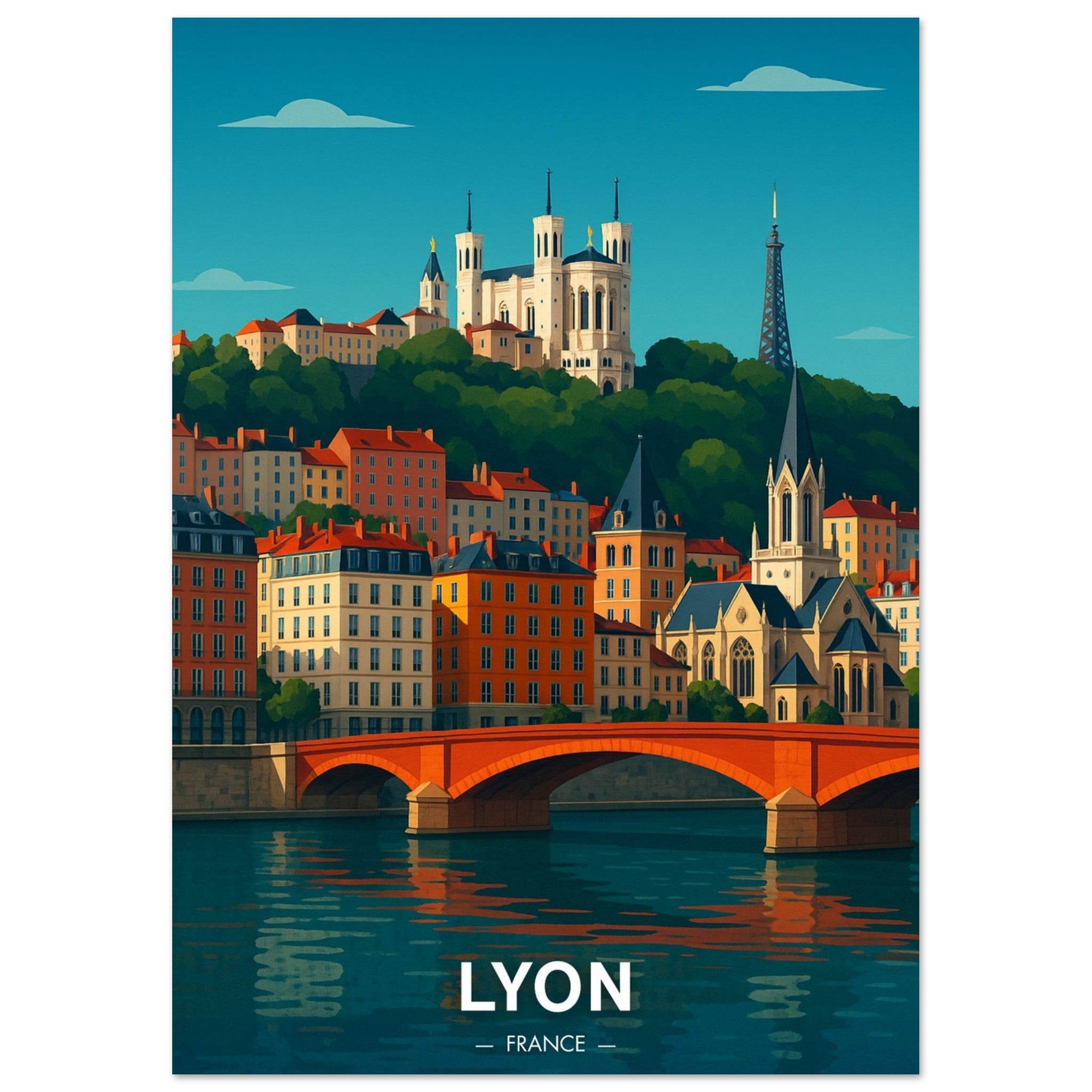 Lyon Poster - Geoprints