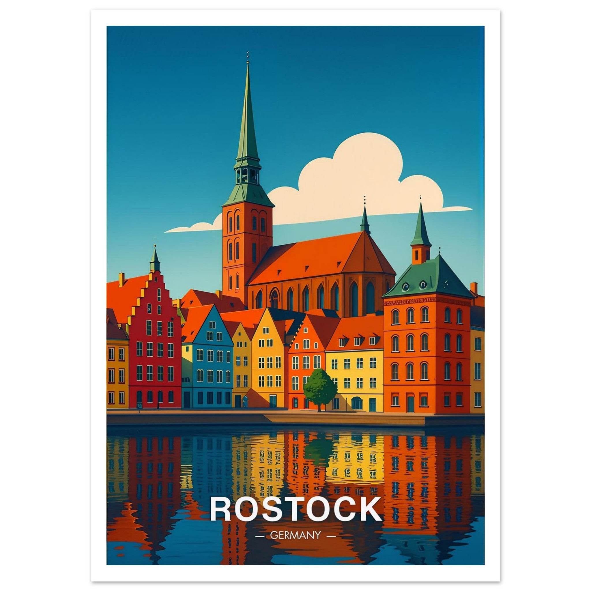 Rostock Poster - Geoprints