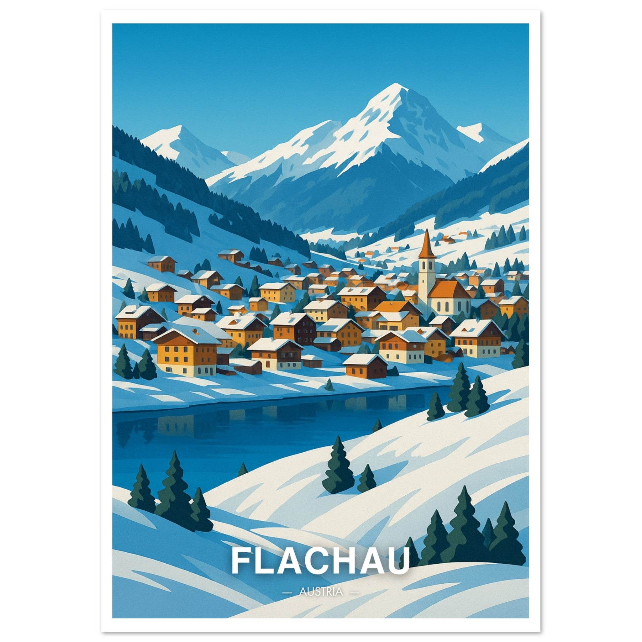 Flachau Poster - Geoprints