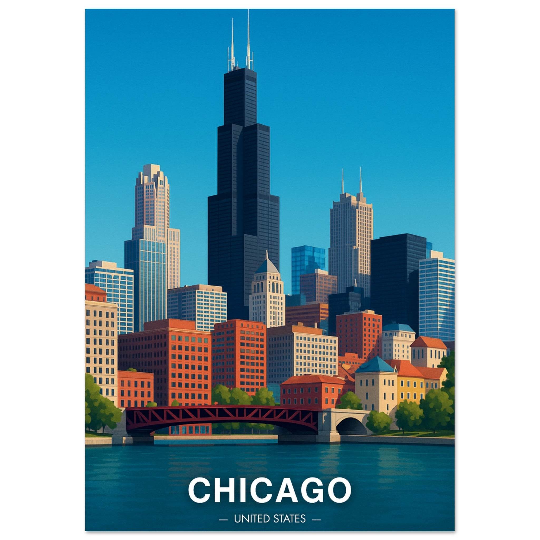 Chicago Poster - Geoprints