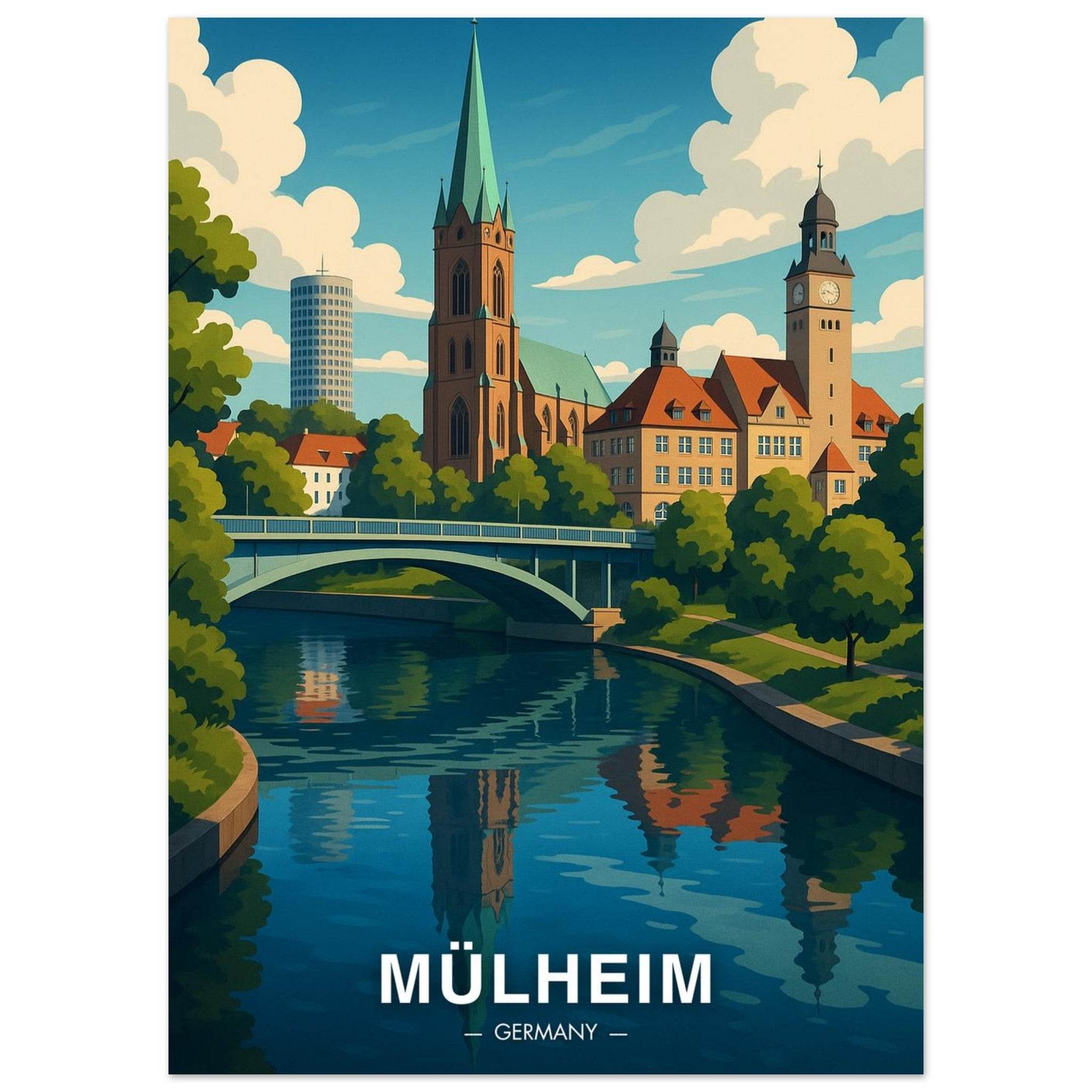 Mülheim Poster - Geoprints