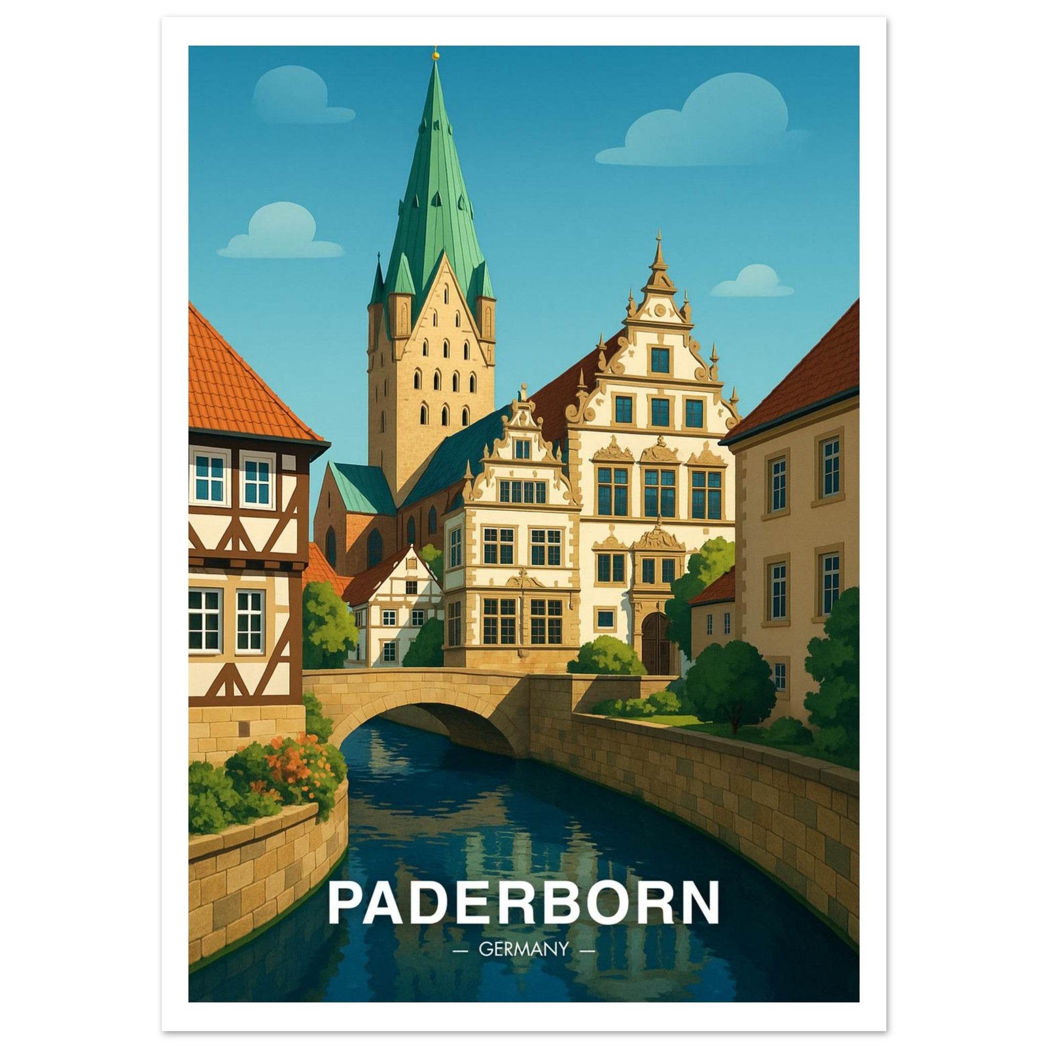 Paderborn Poster - Geoprints