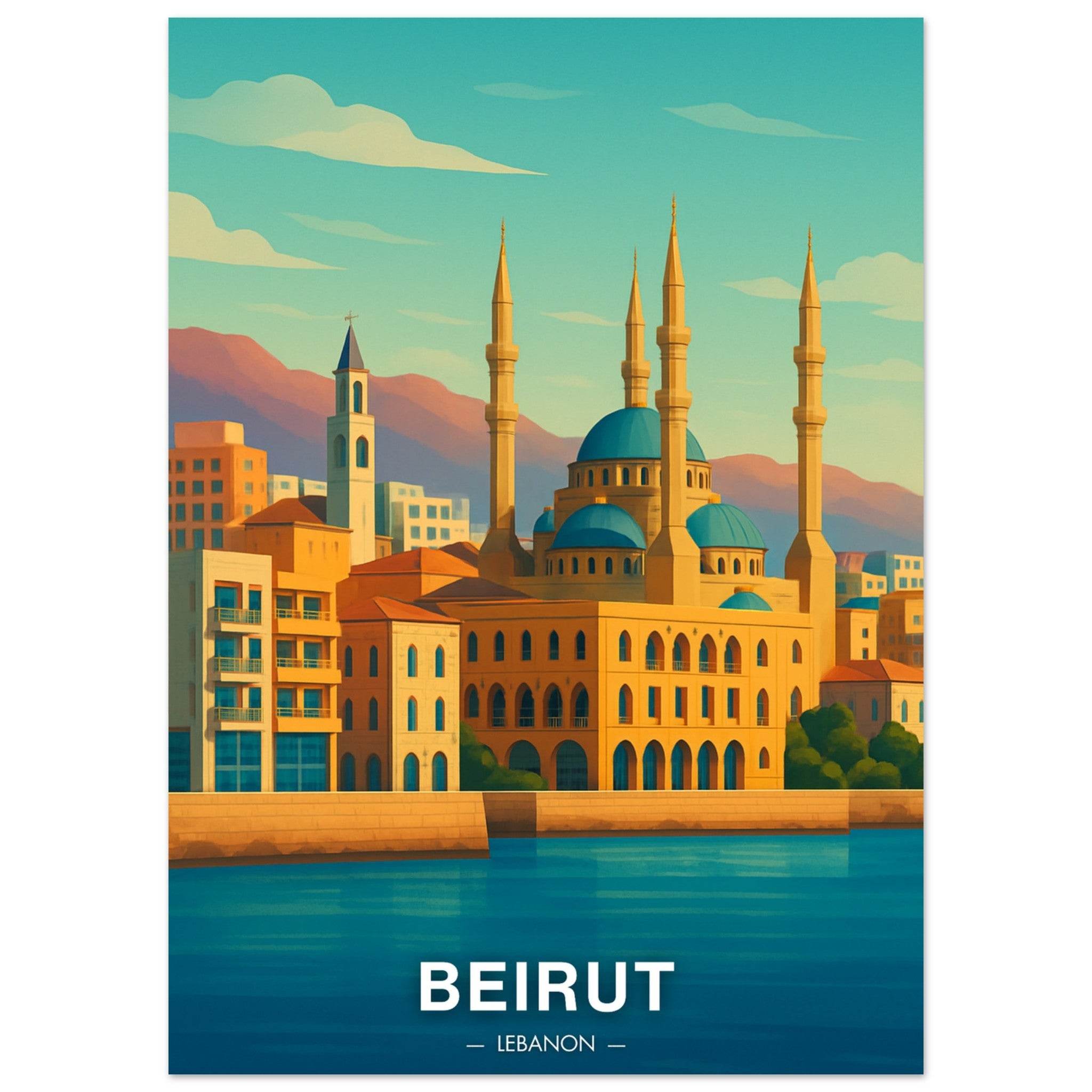 Beirut Poster - Geoprints