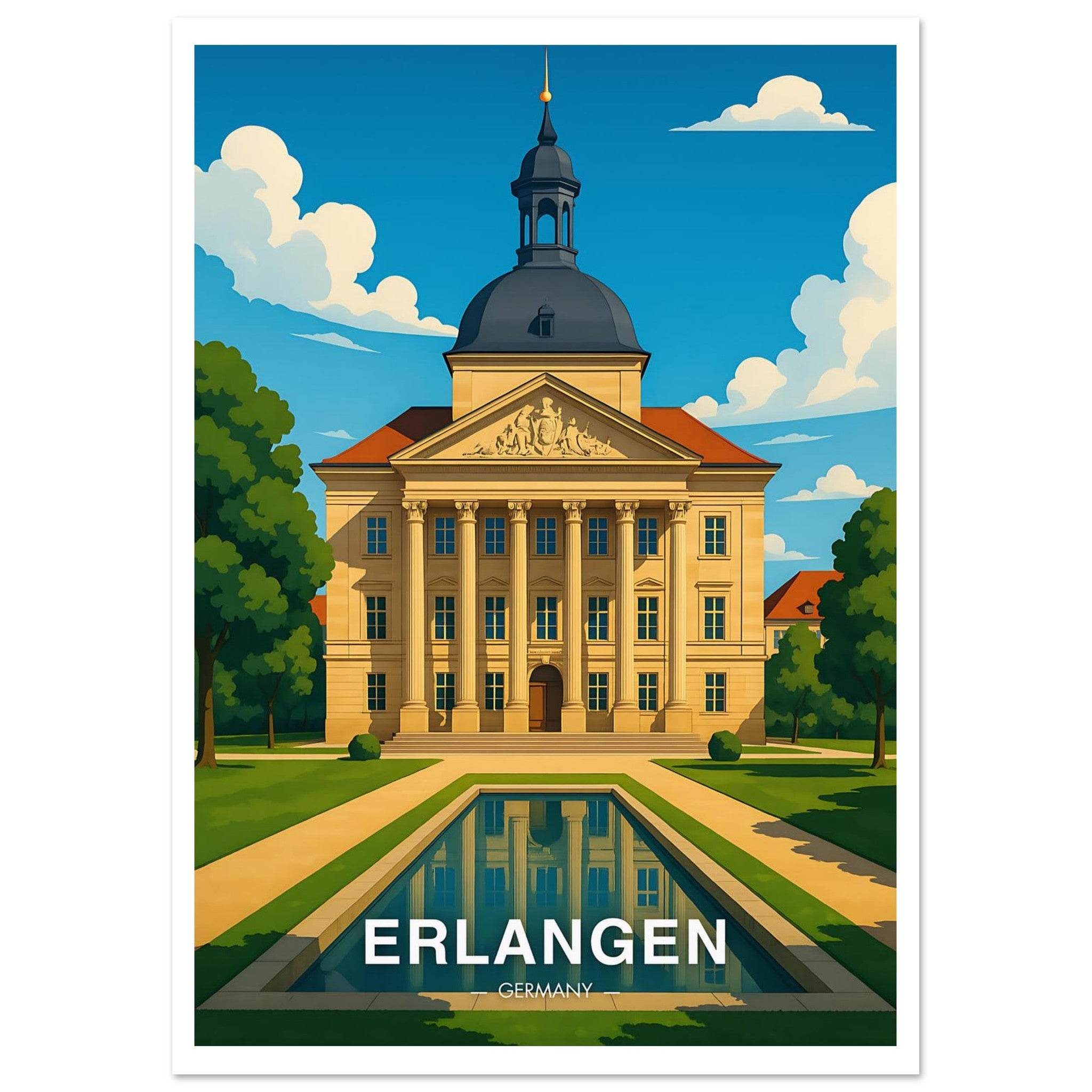 Erlangen Poster - Geoprints