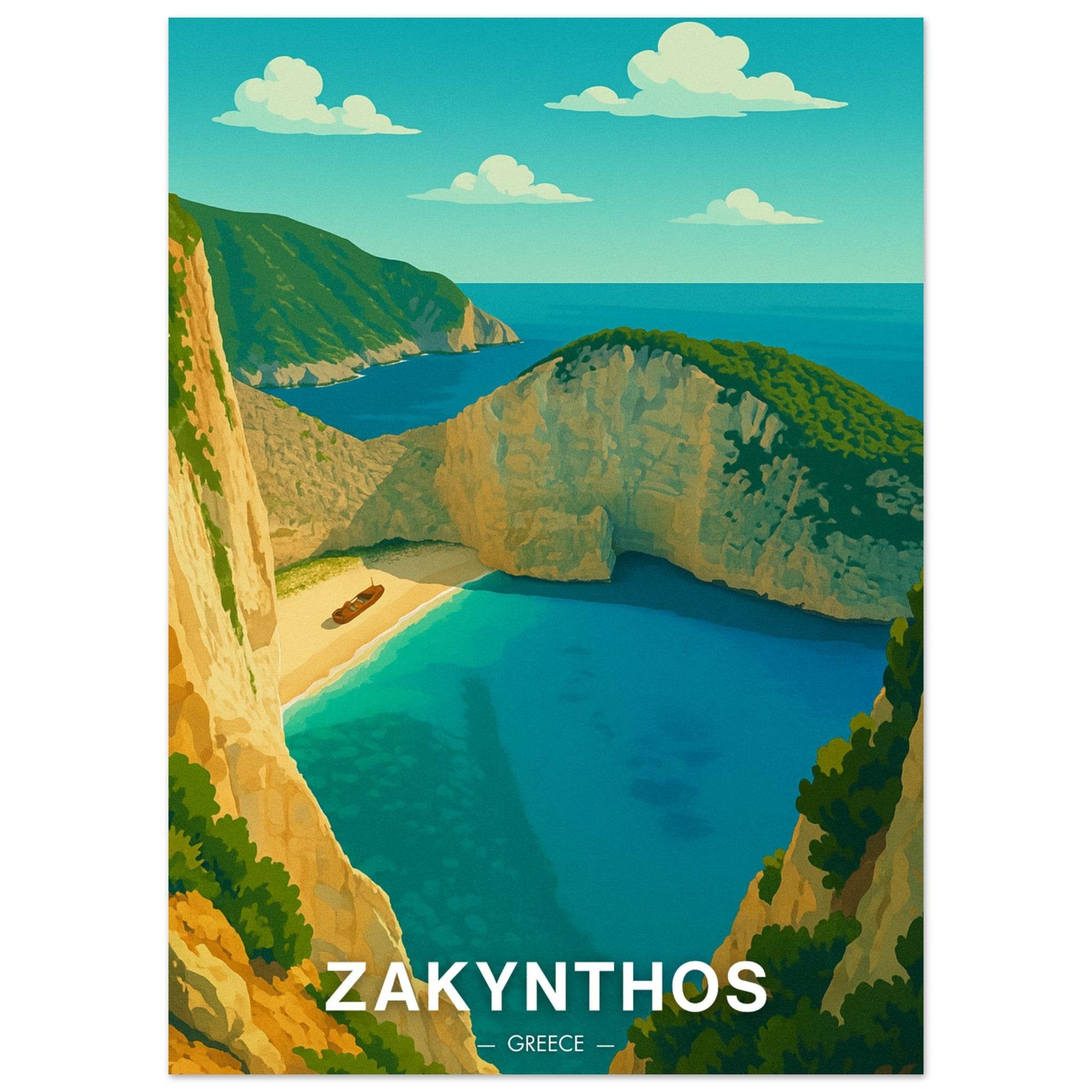 Zakynthos Poster - Geoprints