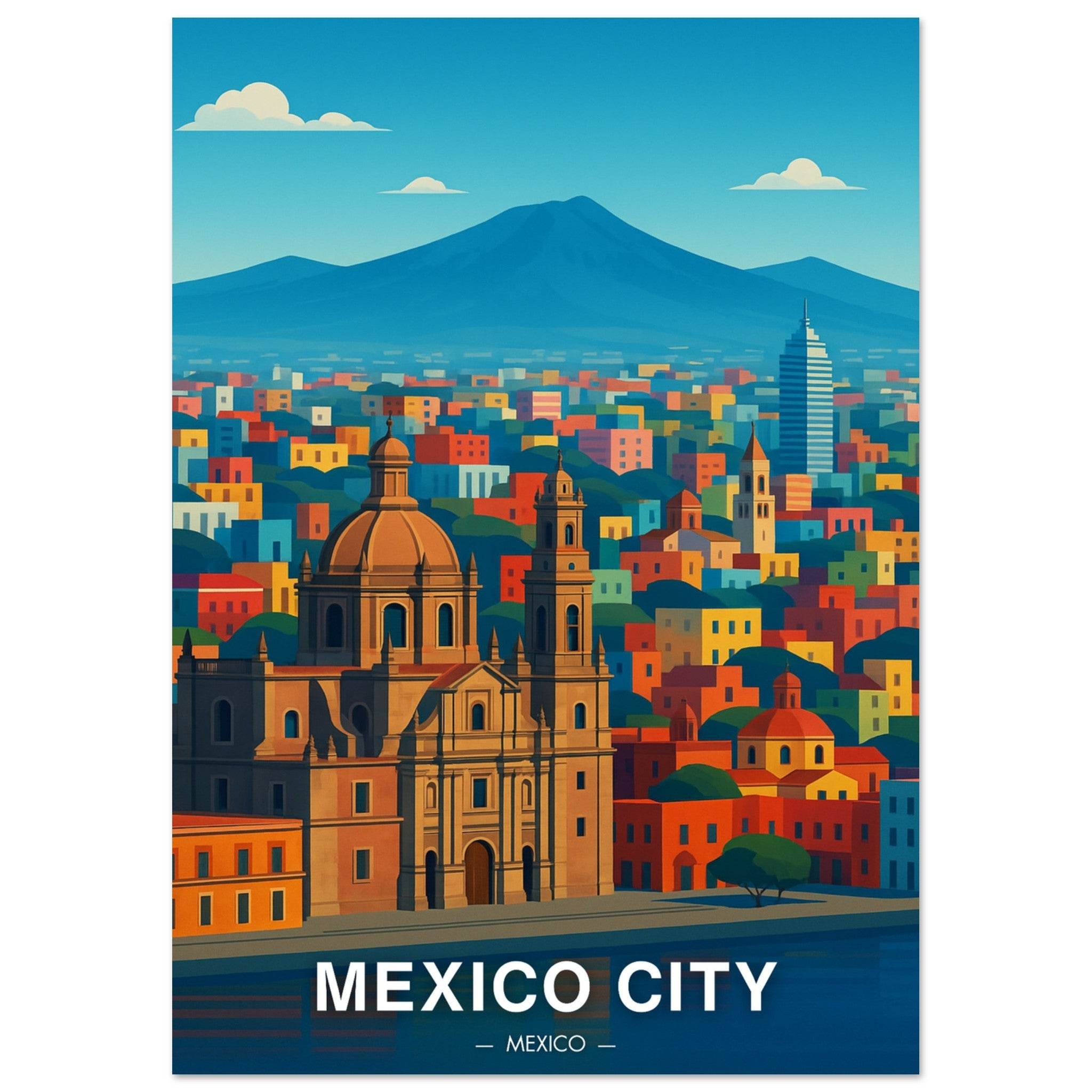 Mexiko City Poster - Geoprints
