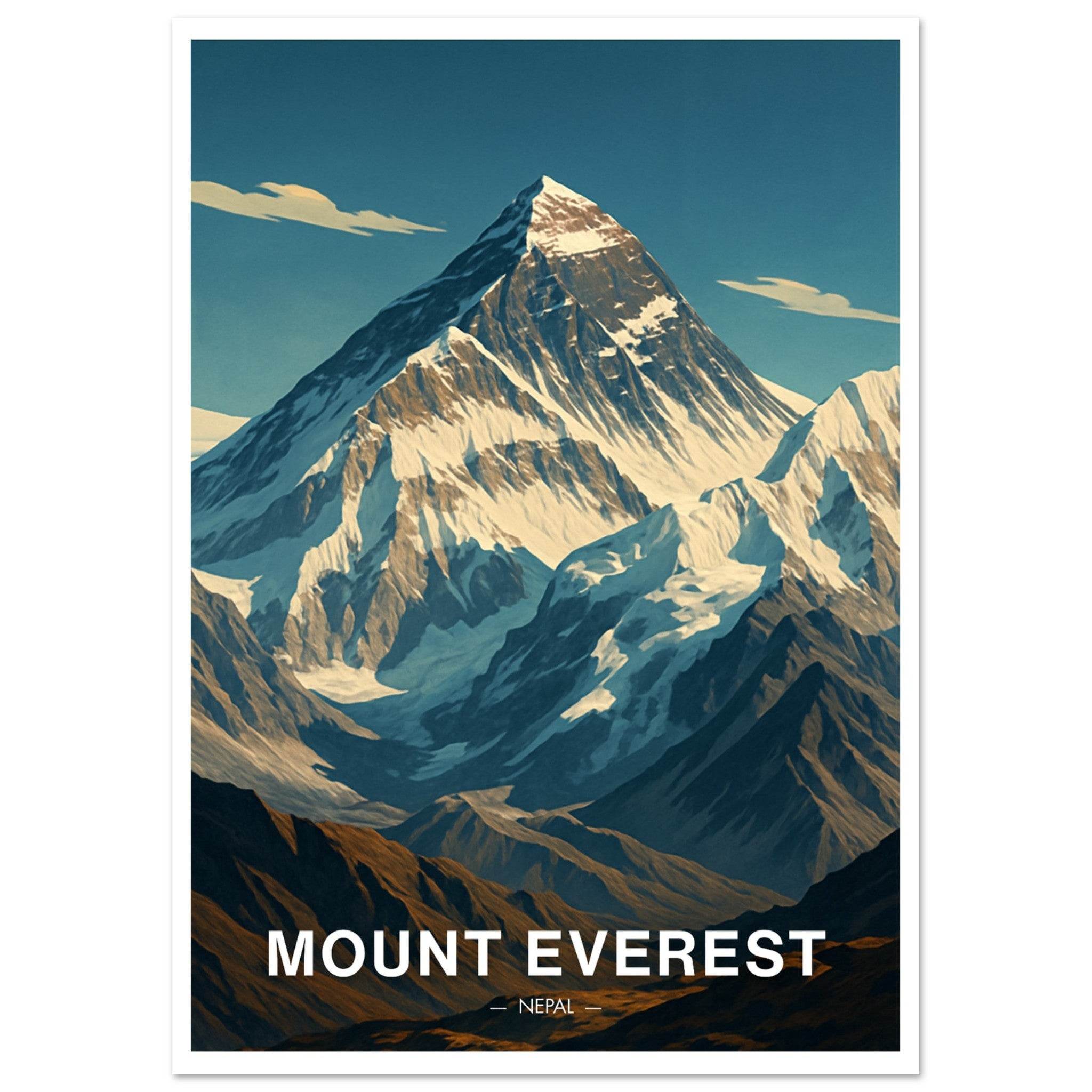 Mount Everest Poster - Geoprints