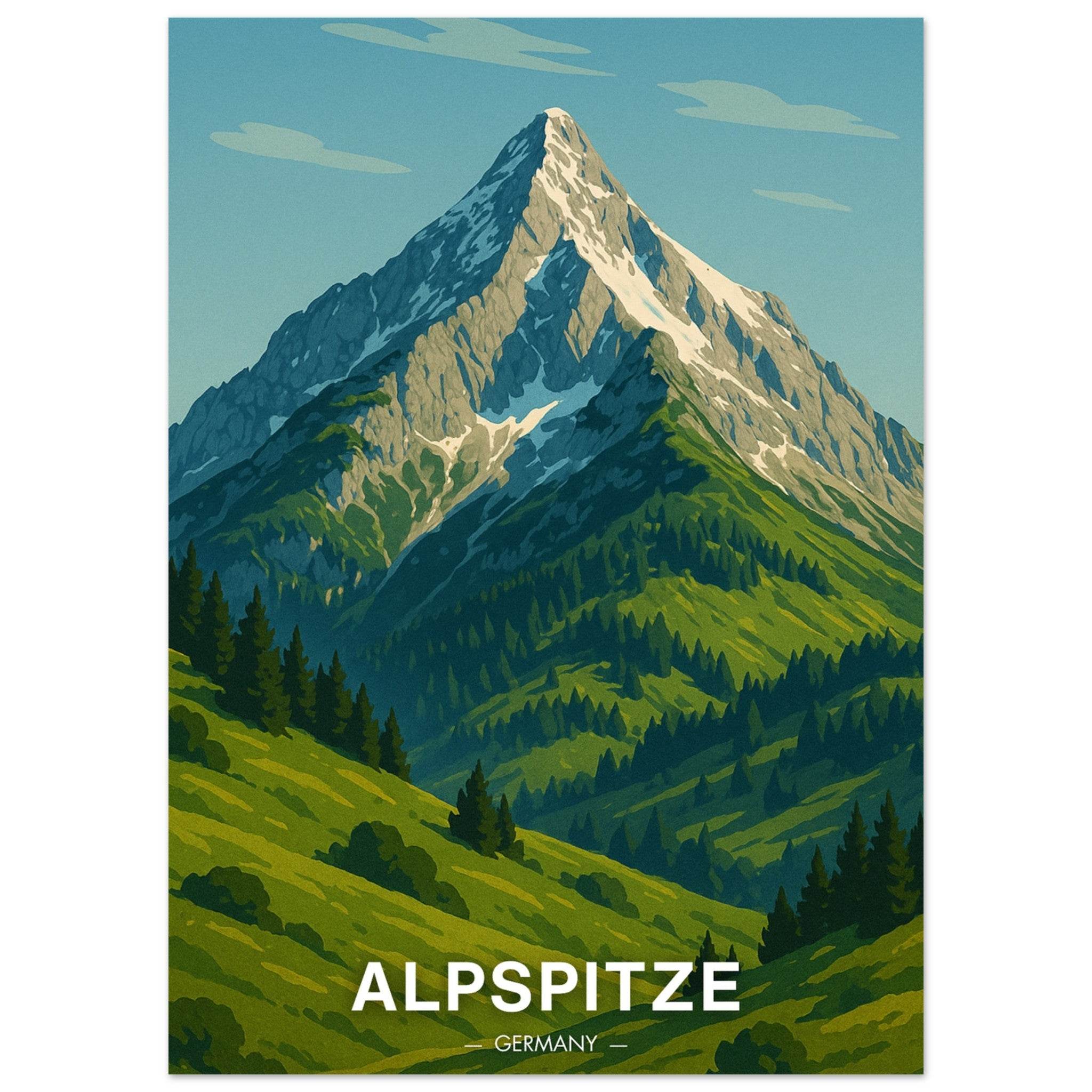 Alpspitze Poster - Geoprints