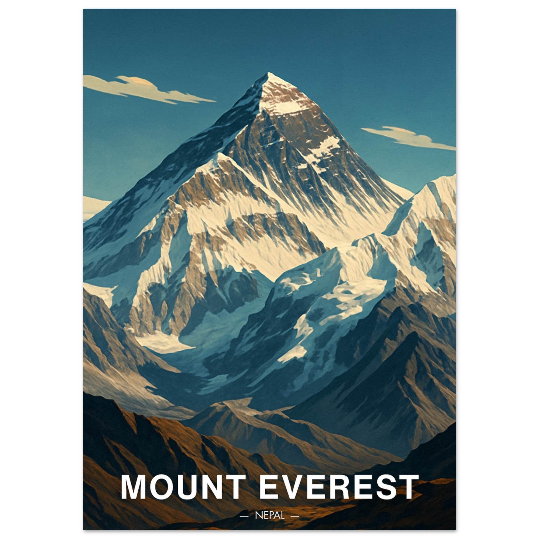 Mount Everest Poster - Geoprints