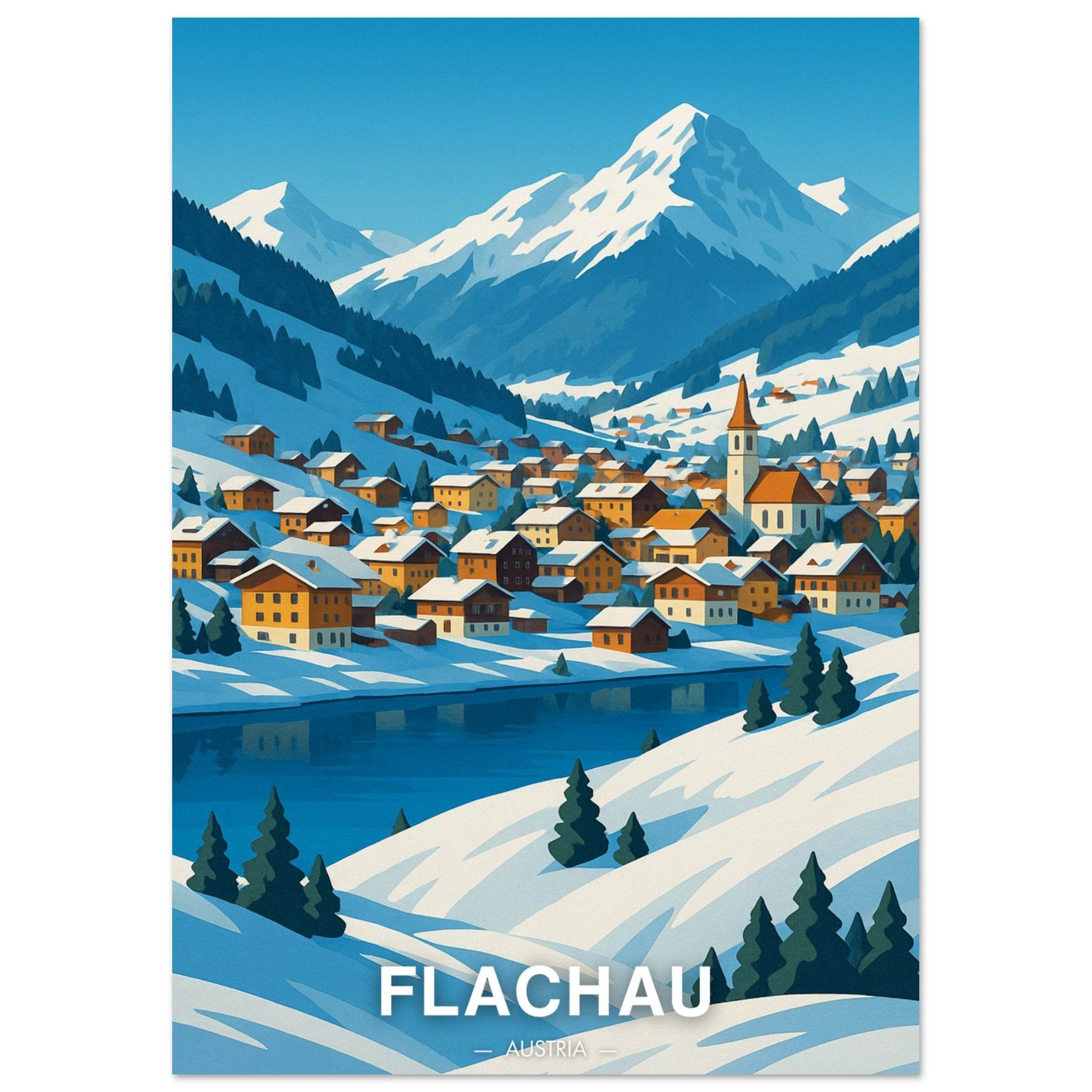 Flachau Poster - Geoprints