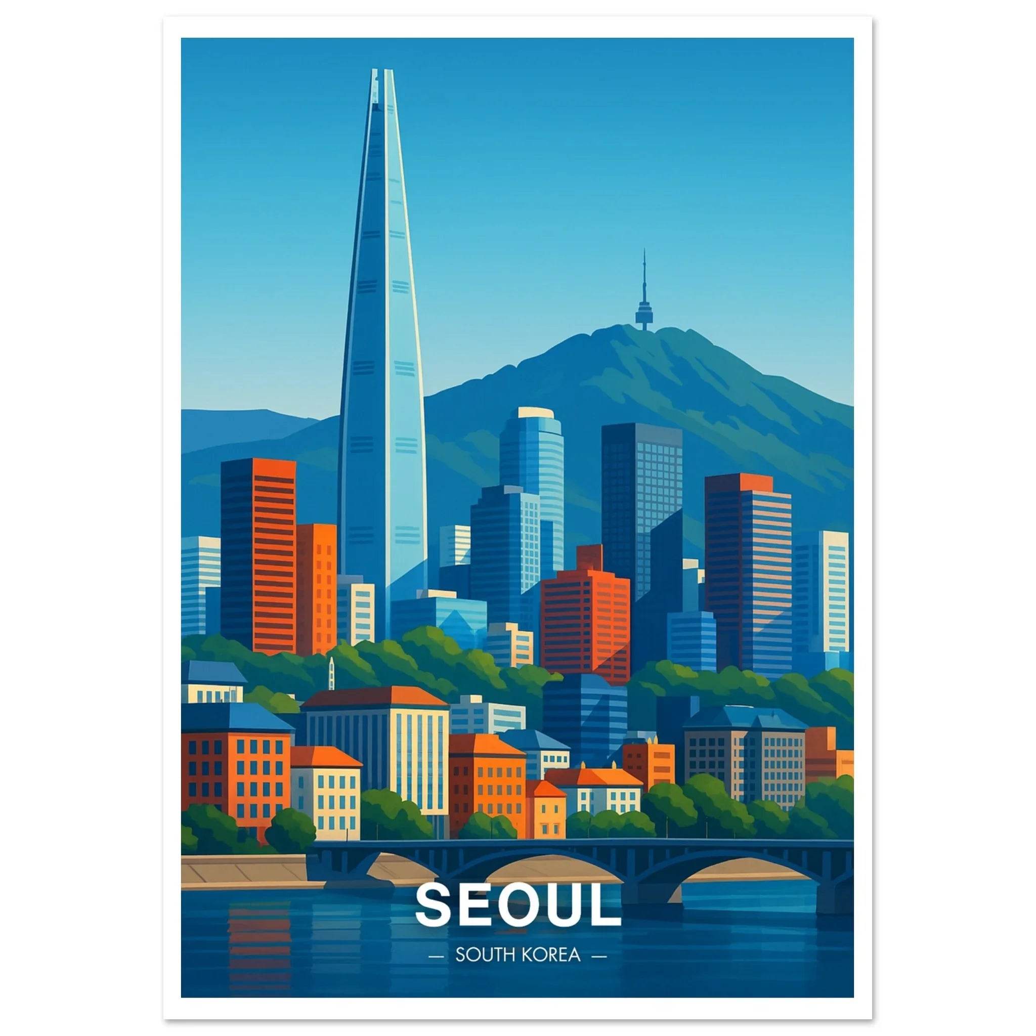 Seoul Poster - Geoprints