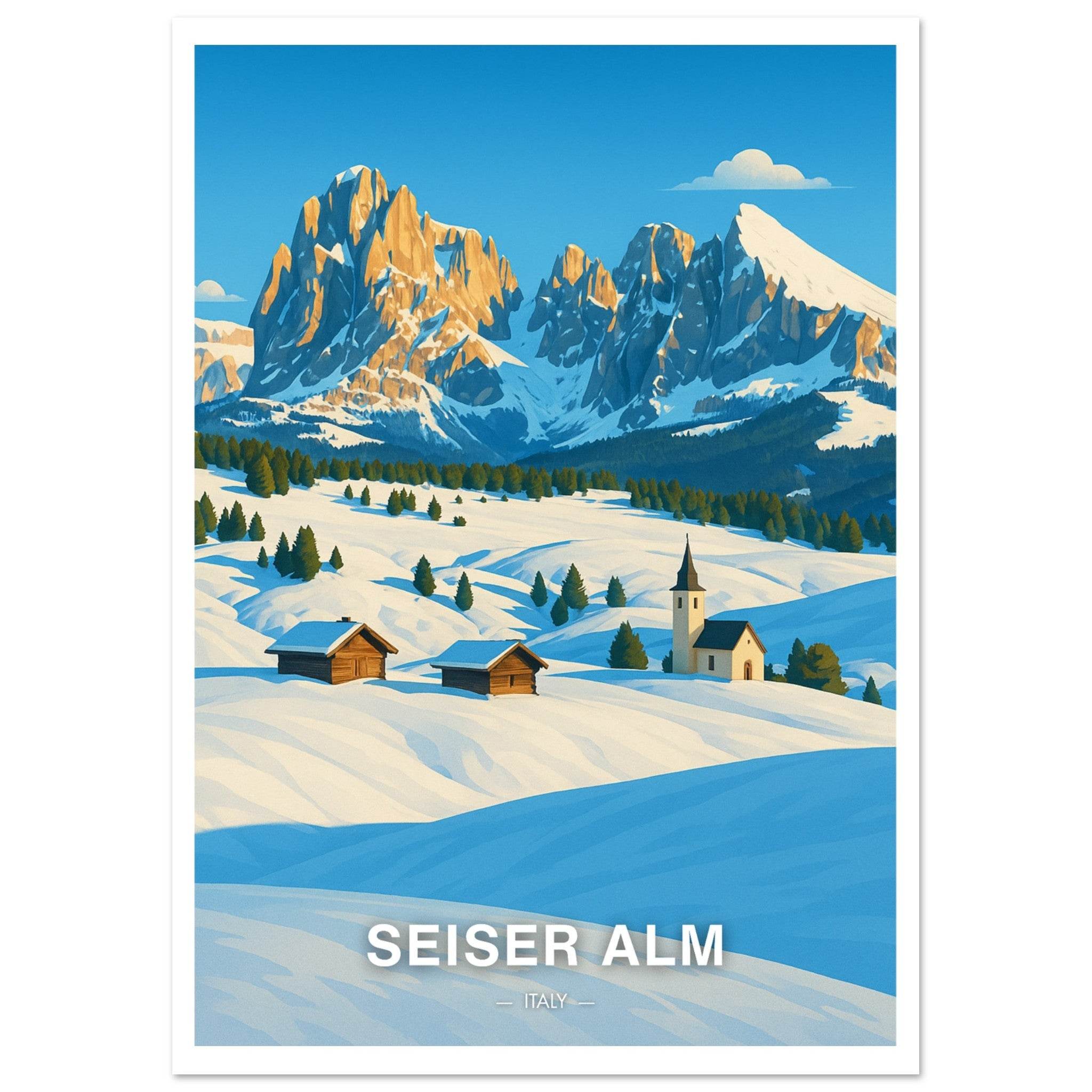 Seiser Alm Poster - Geoprints