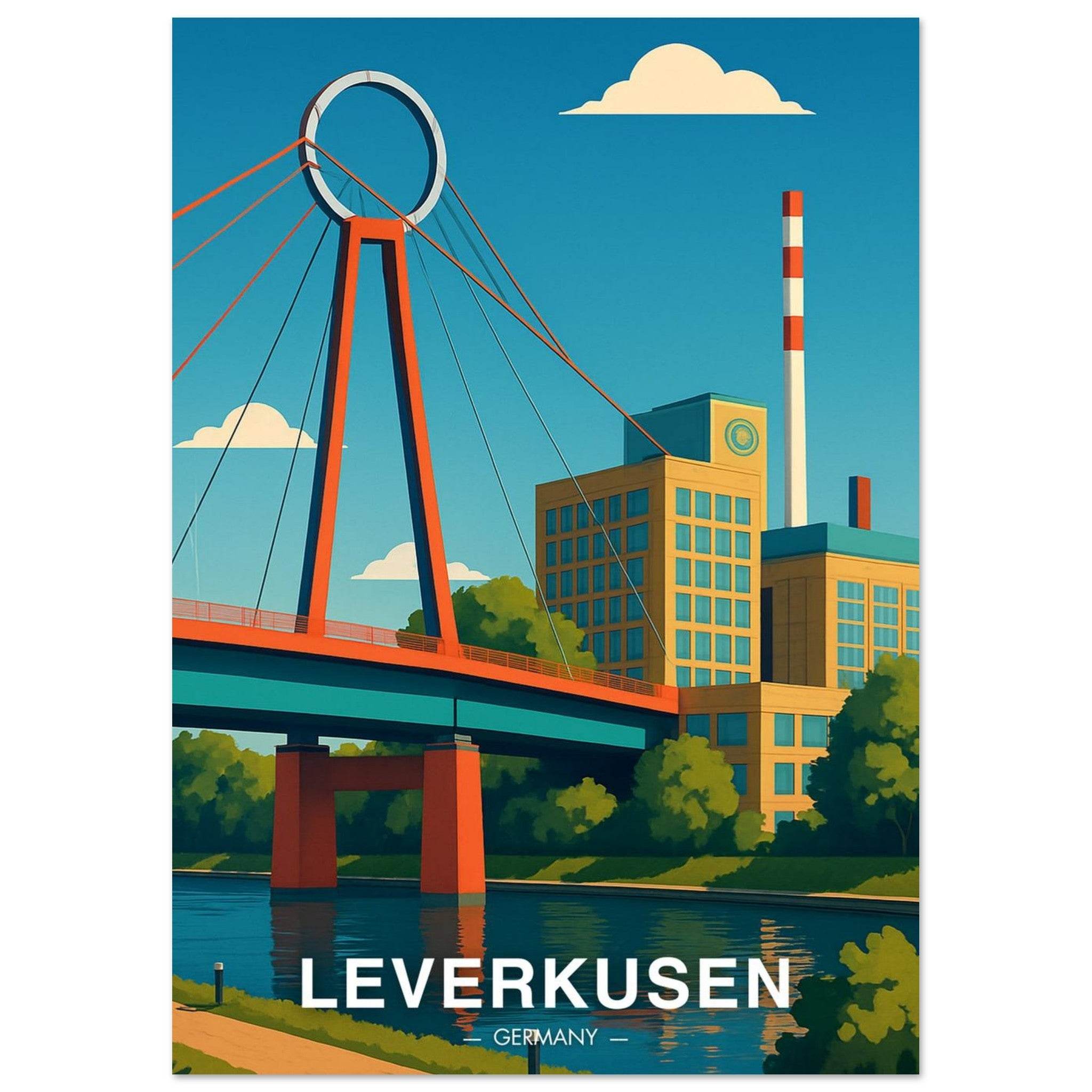 Leverkusen Poster - Geoprints