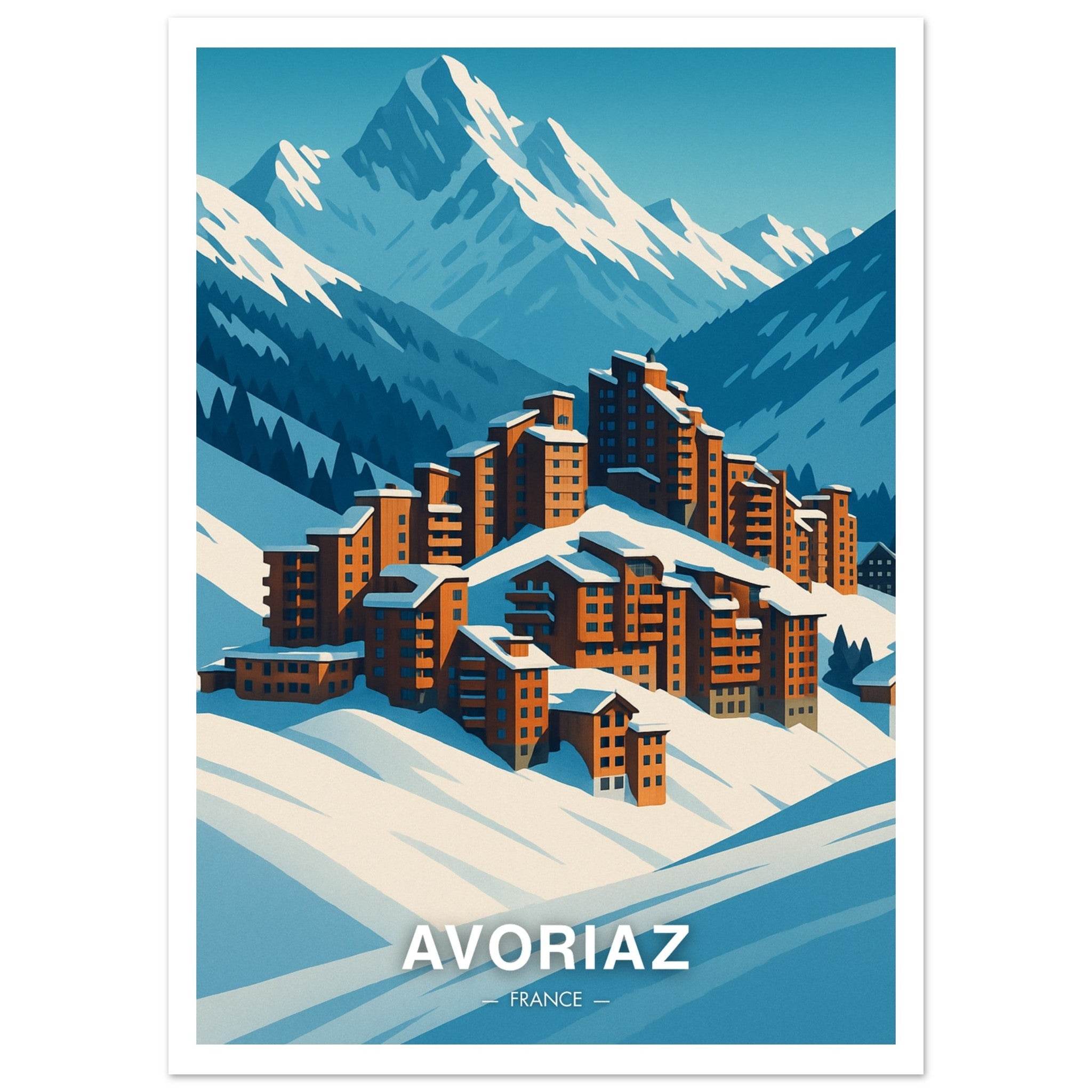 Avoriaz Poster - Geoprints
