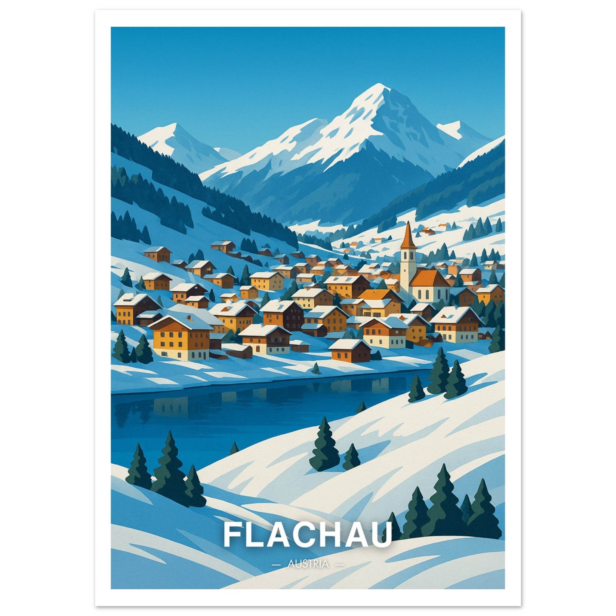 Flachau Poster - Geoprints