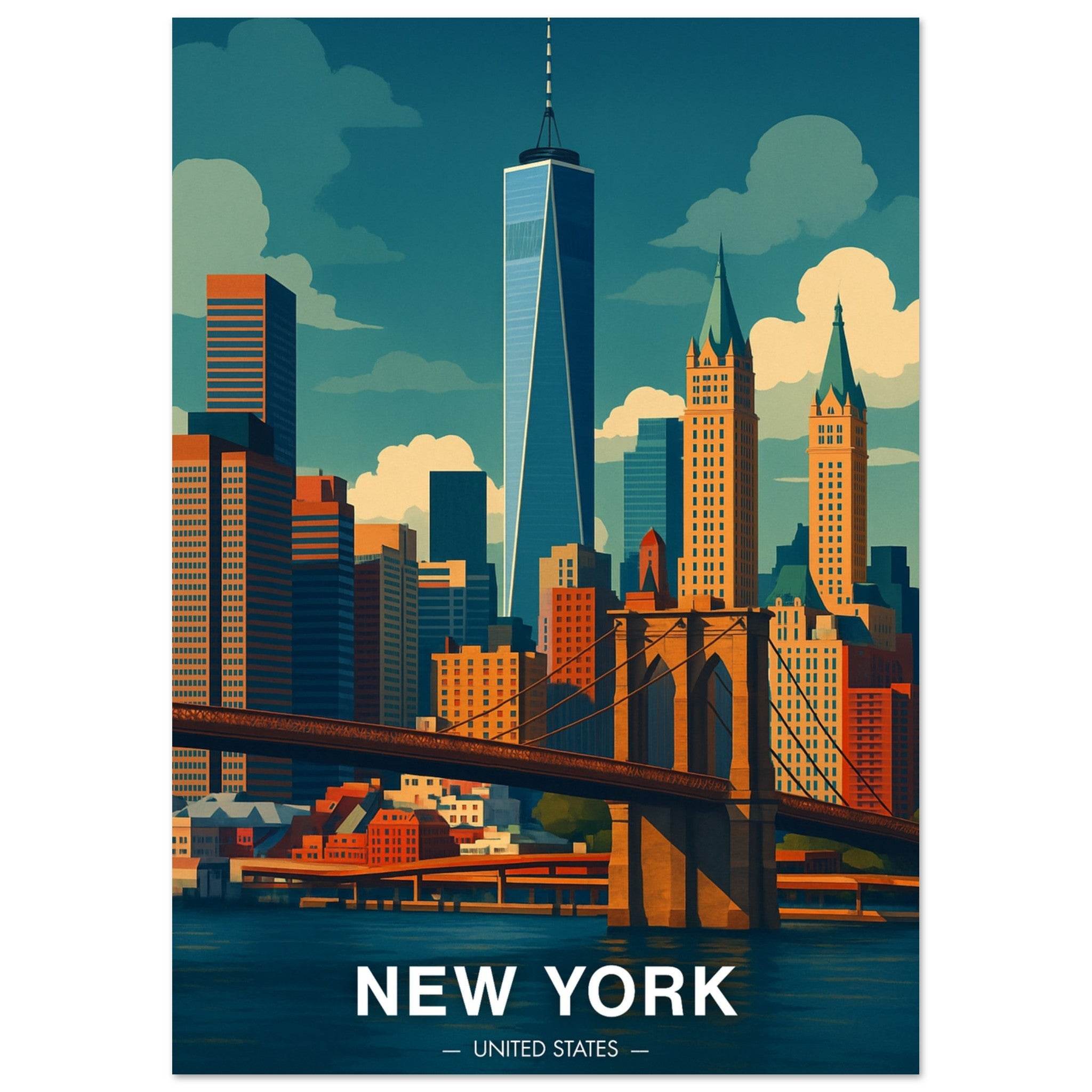 New York Poster - Geoprints