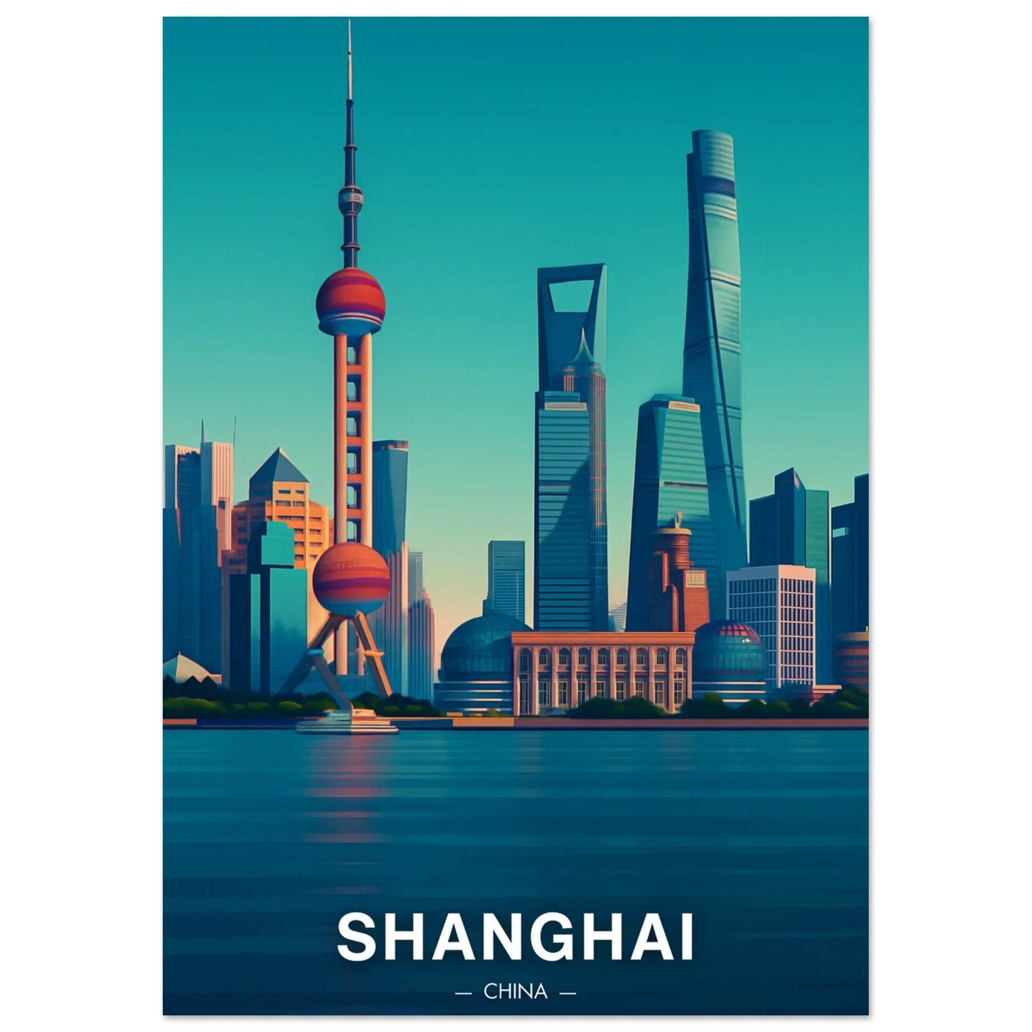 Shanghai Poster - Geoprints