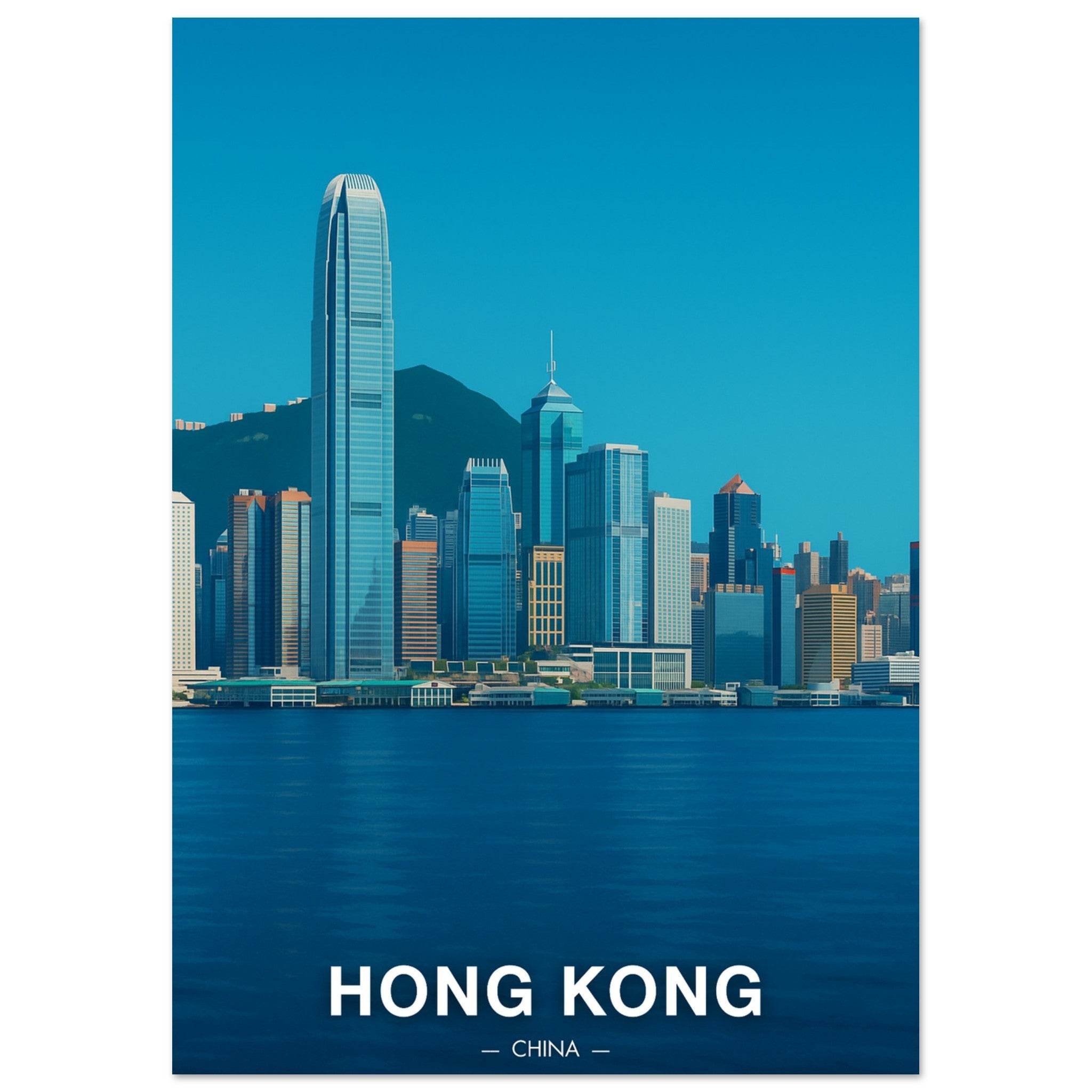 Hong Kong Poster - Geoprints