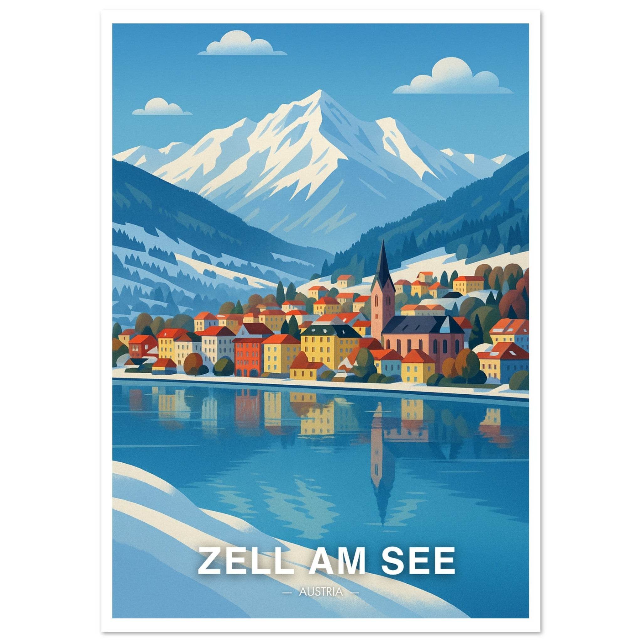 Zell Am See Poster - Geoprints
